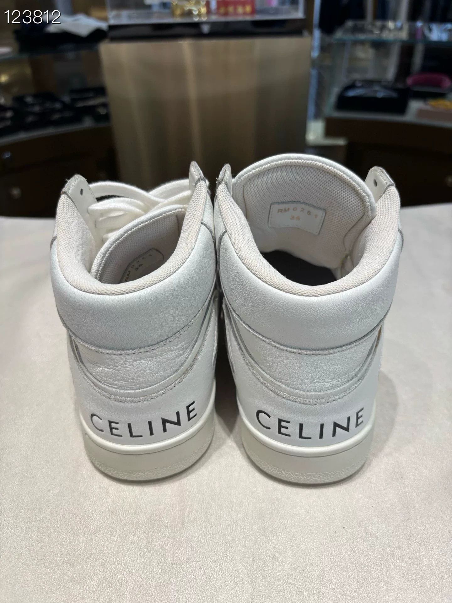 Celine Celine High-Top White Casual Shoes Size US 5 / IT 35 - 4 Thumbnail