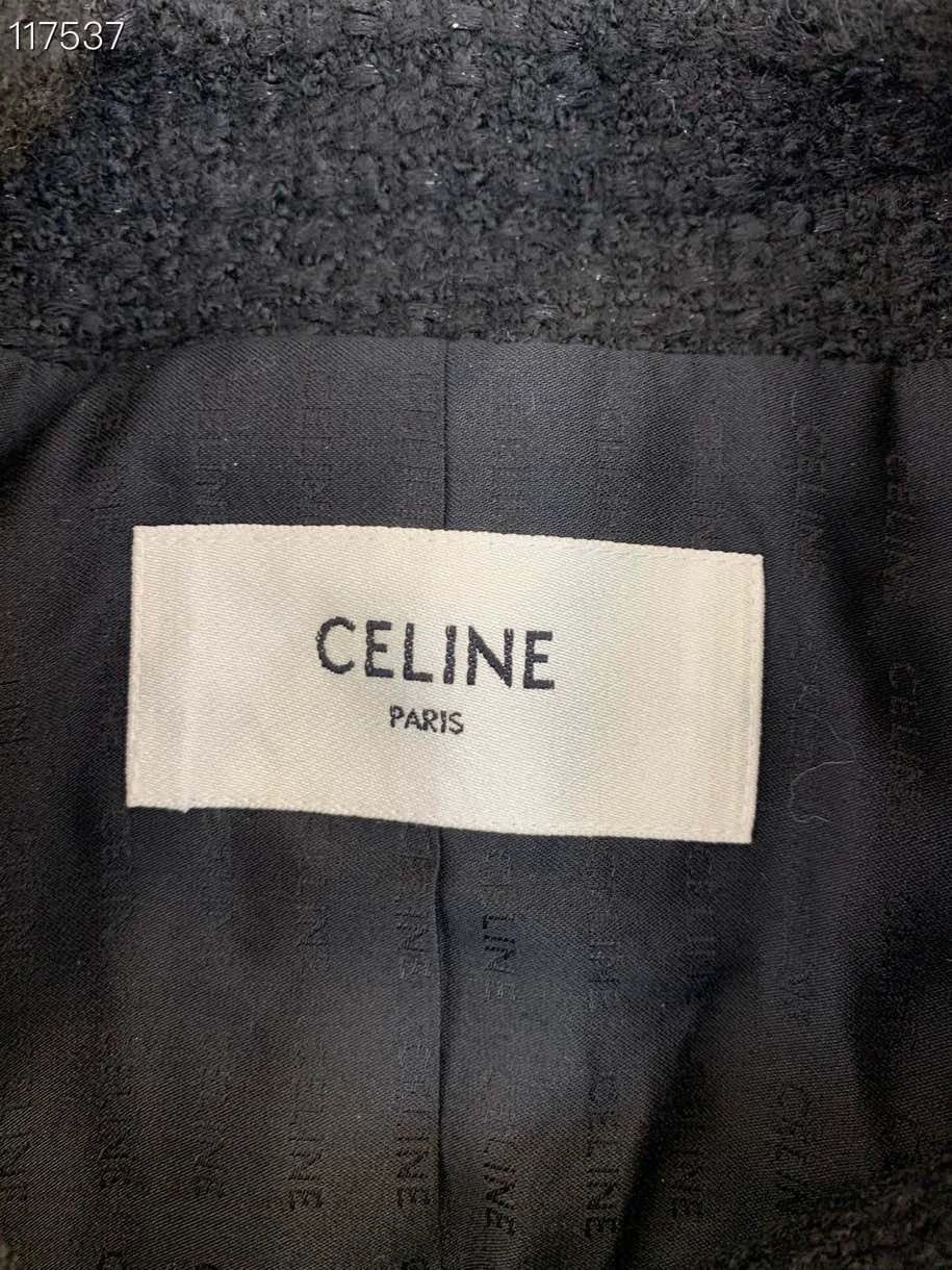Celine Celine 2022 SS Black Gold Coat Size S / US 4 / IT 40 - 4 Thumbnail