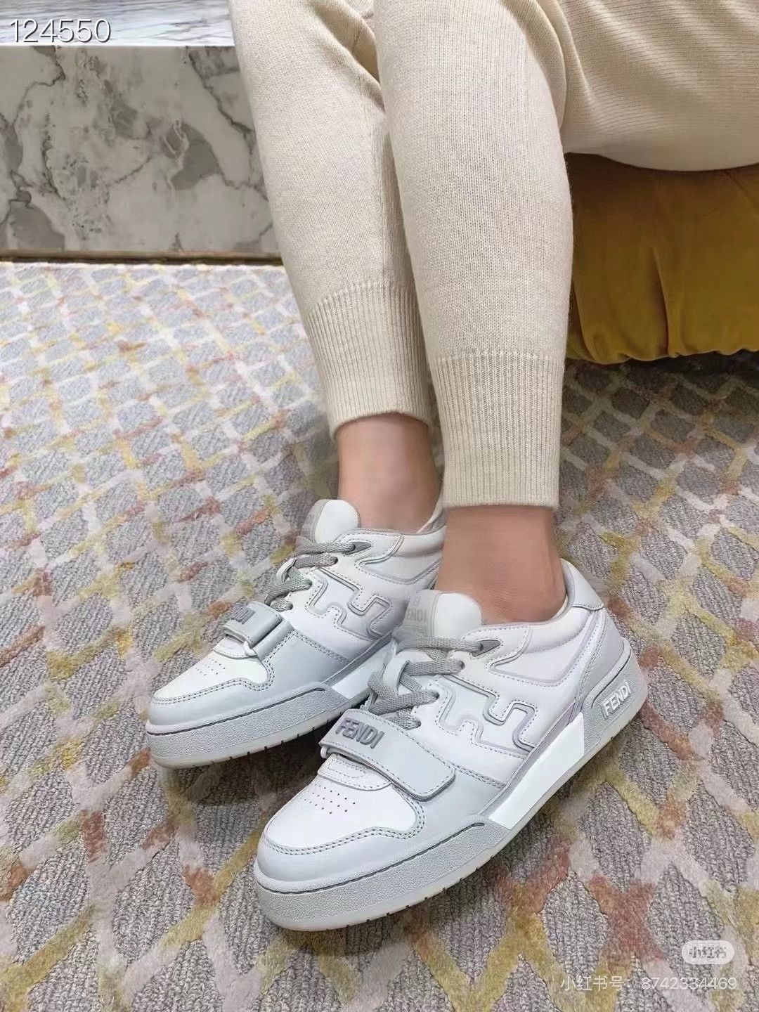 Fendi FENDI Match Series Leather Sneakers Size US 7 / IT 37 - 7 Thumbnail