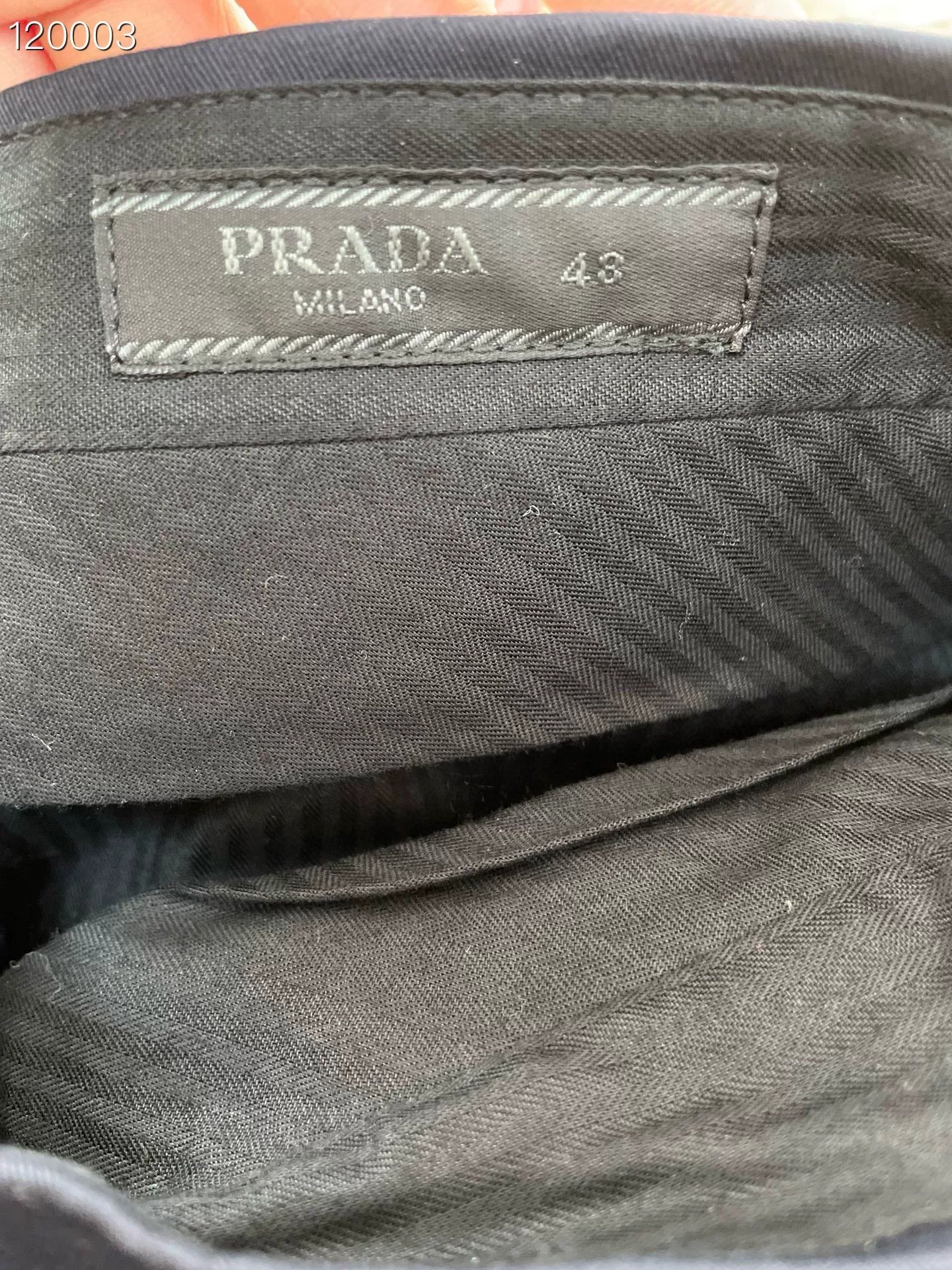 Prada Prada Dark Blue Wool Trousers Size 48 Size US 32 / EU 48 - 4 Thumbnail