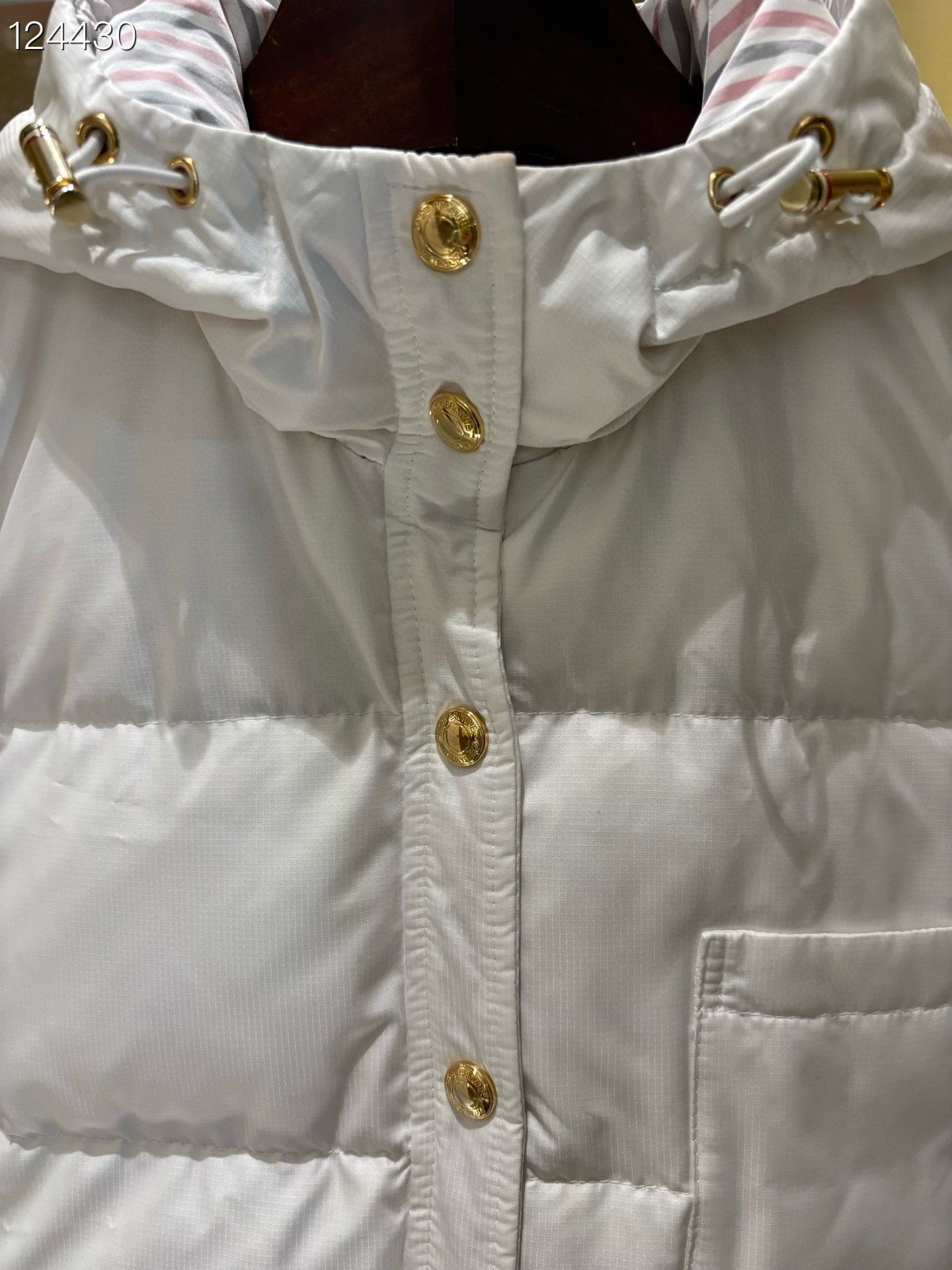 Ted Baker Women's White Long Hooded Down Jacket Size M / US 6-8 / IT 42-44 - 3 Thumbnail