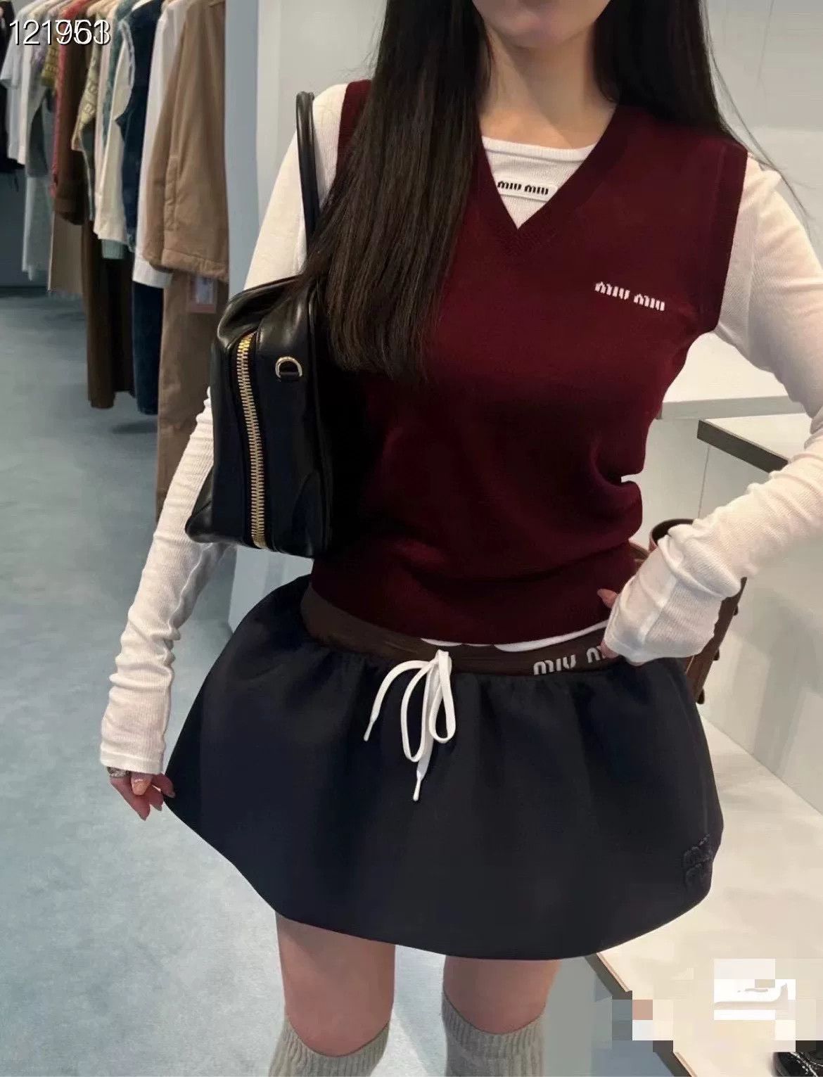 Miu Miu Miumiu 24 SS Casual Mini Skirt Size 38" / US 16 / IT 52 - 6 Thumbnail