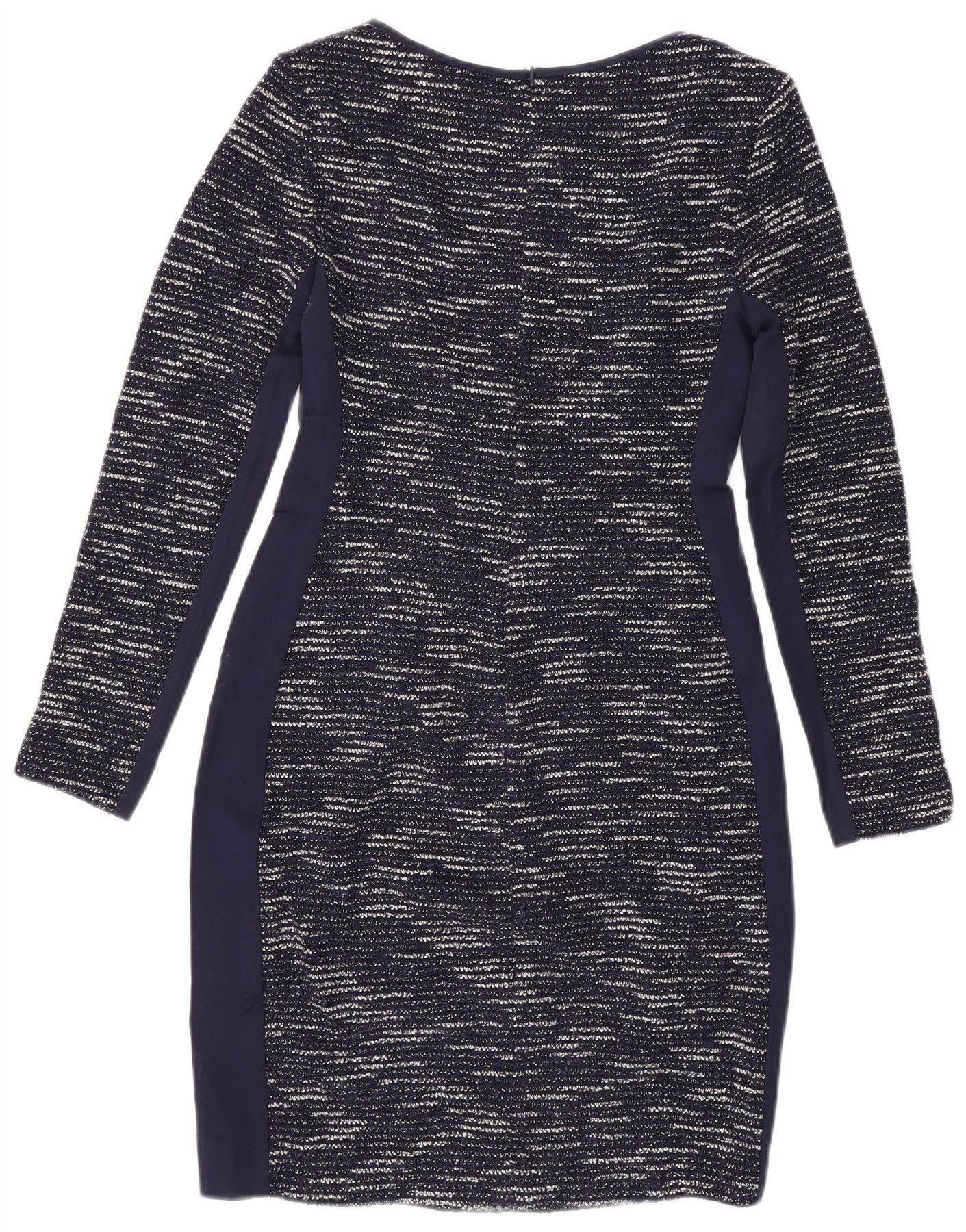 Ralph Lauren Womens Petite Bodycon Dress US 4 Small Navy Blue Striped Size XXS / US 00 / IT 34 - 2 Thumbnail