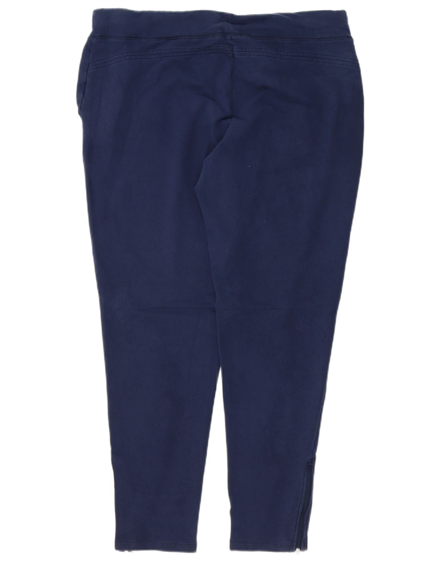 Ralph Lauren Womens Tracksuit Trousers UK 18 XL Navy Blue Cotton Size 36" / US 14 / IT 50 - 2 Thumbnail