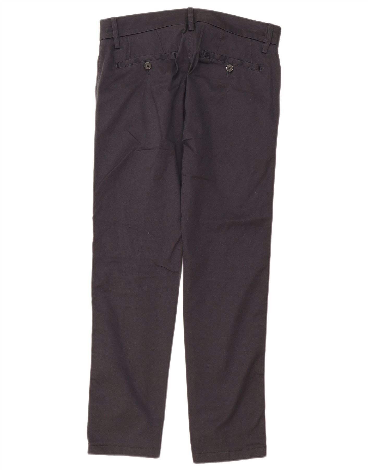 Diesel Womens Slim Chino Trousers W28 L28 Navy Blue Cotton Size 24" / US 00 / IT 34 - 2 Thumbnail