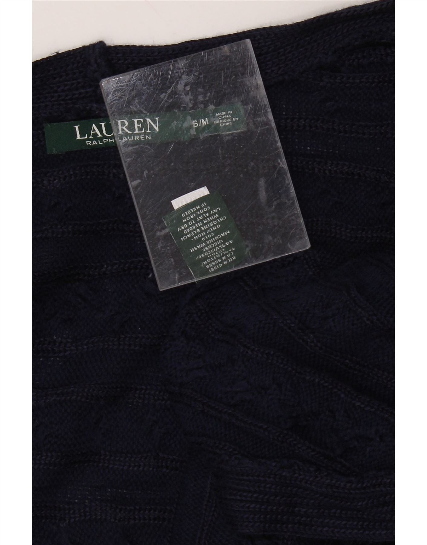 Ralph Lauren Womens Longline Cardigan Sweater UK 10 Small Navy Blue Size L / US 10 / IT 46 - 3 Thumbnail