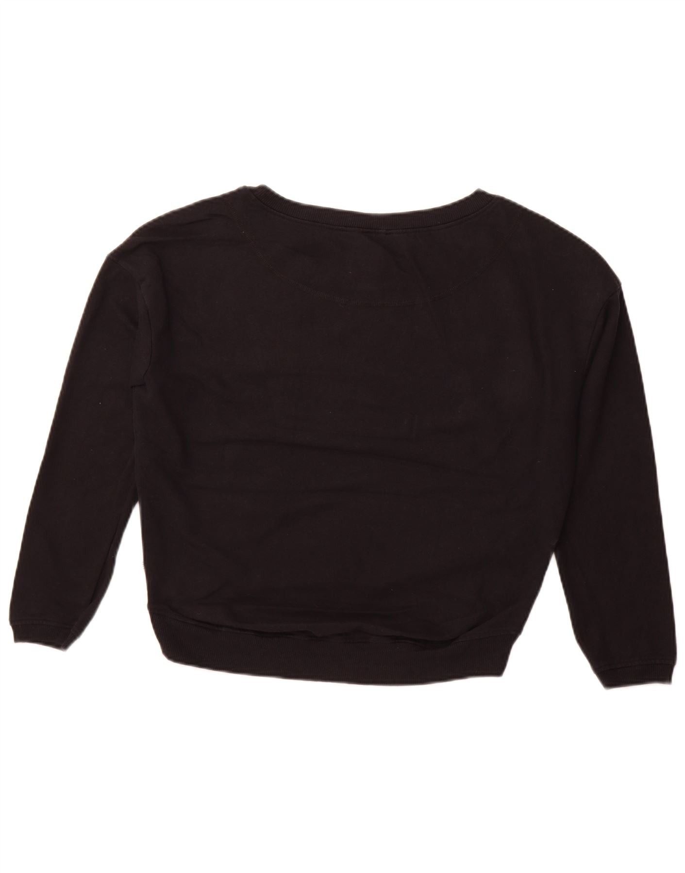Diesel Womens Overd Graphic Sweatshirt Jumper UK 6 XS Black Cotton Size XL / US 12-14 / IT 48-50 - 2 Thumbnail