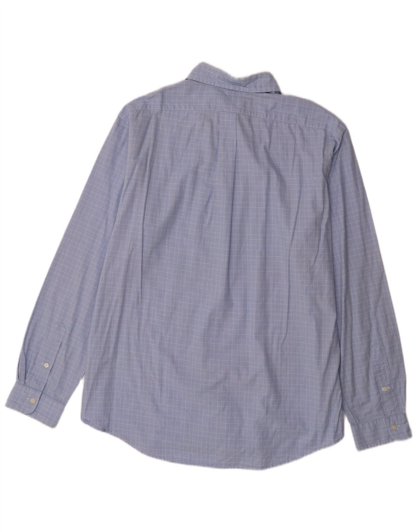 Ralph Lauren Mens Custom Fit Shirt XL Blue Check Cotton Size US XL / EU 56 / 4 - 2 Thumbnail