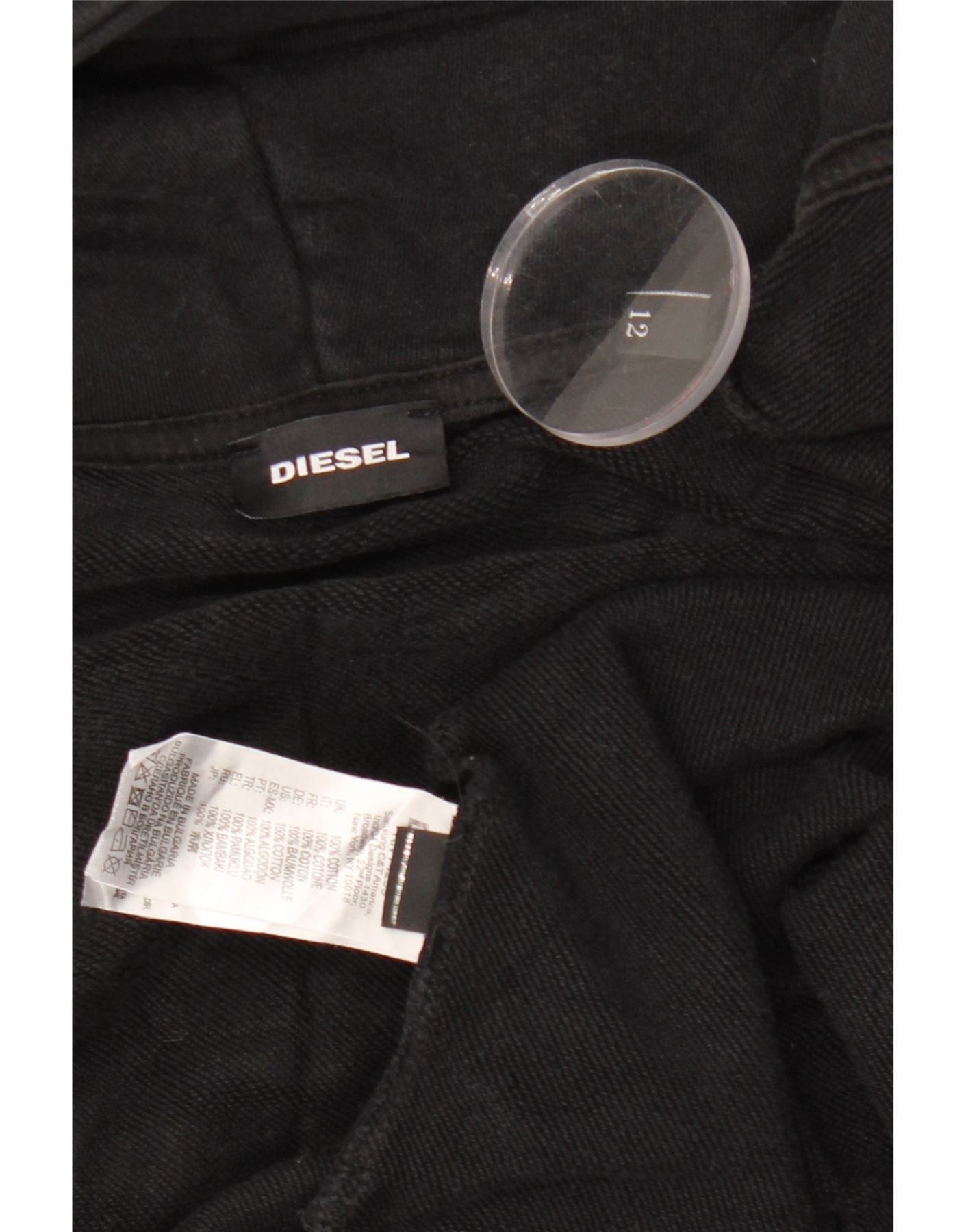 Diesel Boys 11-12 Years Black Cotton Size S / US 4 / IT 40 - 4 Thumbnail