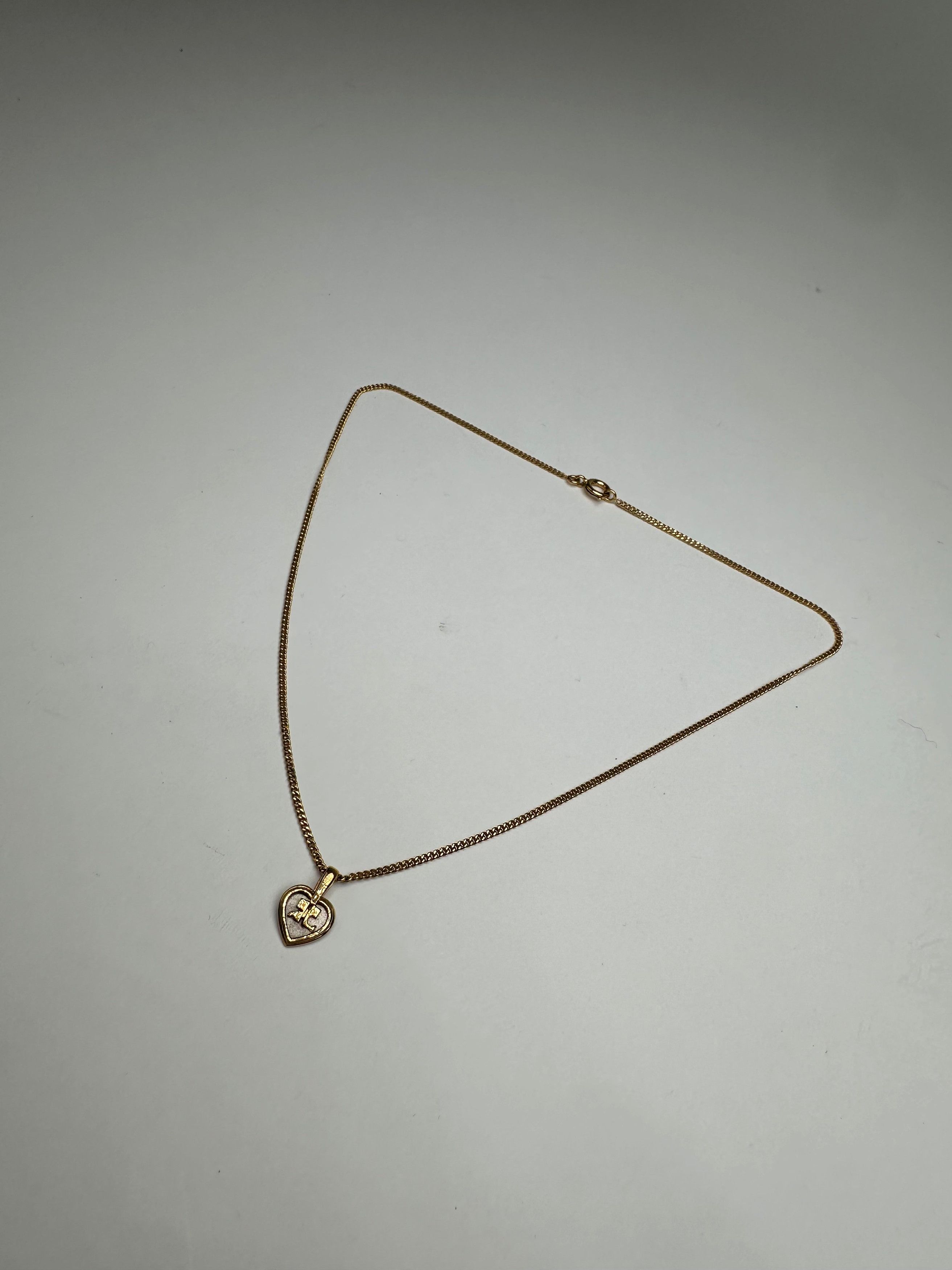 Courreges Vintage Gold Plated Collier Gold White Size ONE SIZE - 9 Thumbnail