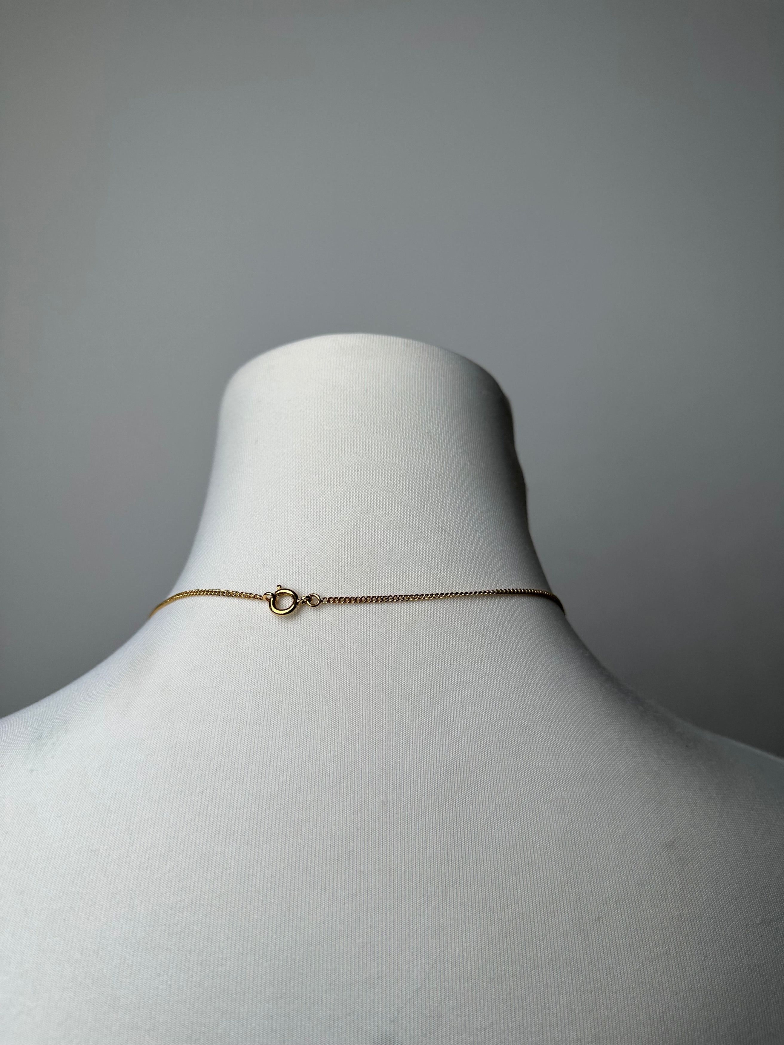 Courreges Vintage Gold Plated Collier Gold White Size ONE SIZE - 3 Thumbnail