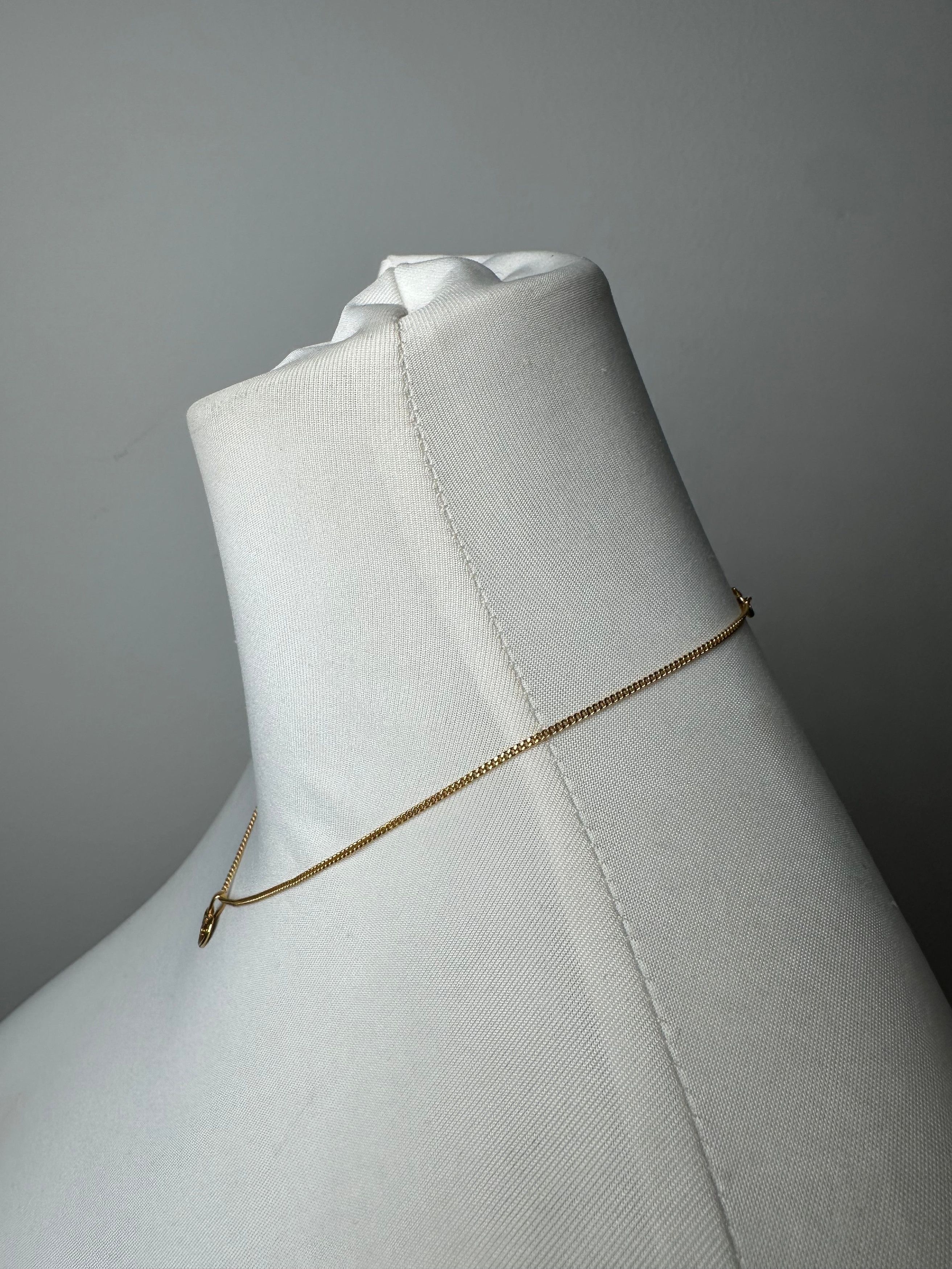 Courreges Vintage Gold Plated Collier Gold White Size ONE SIZE - 2 Thumbnail