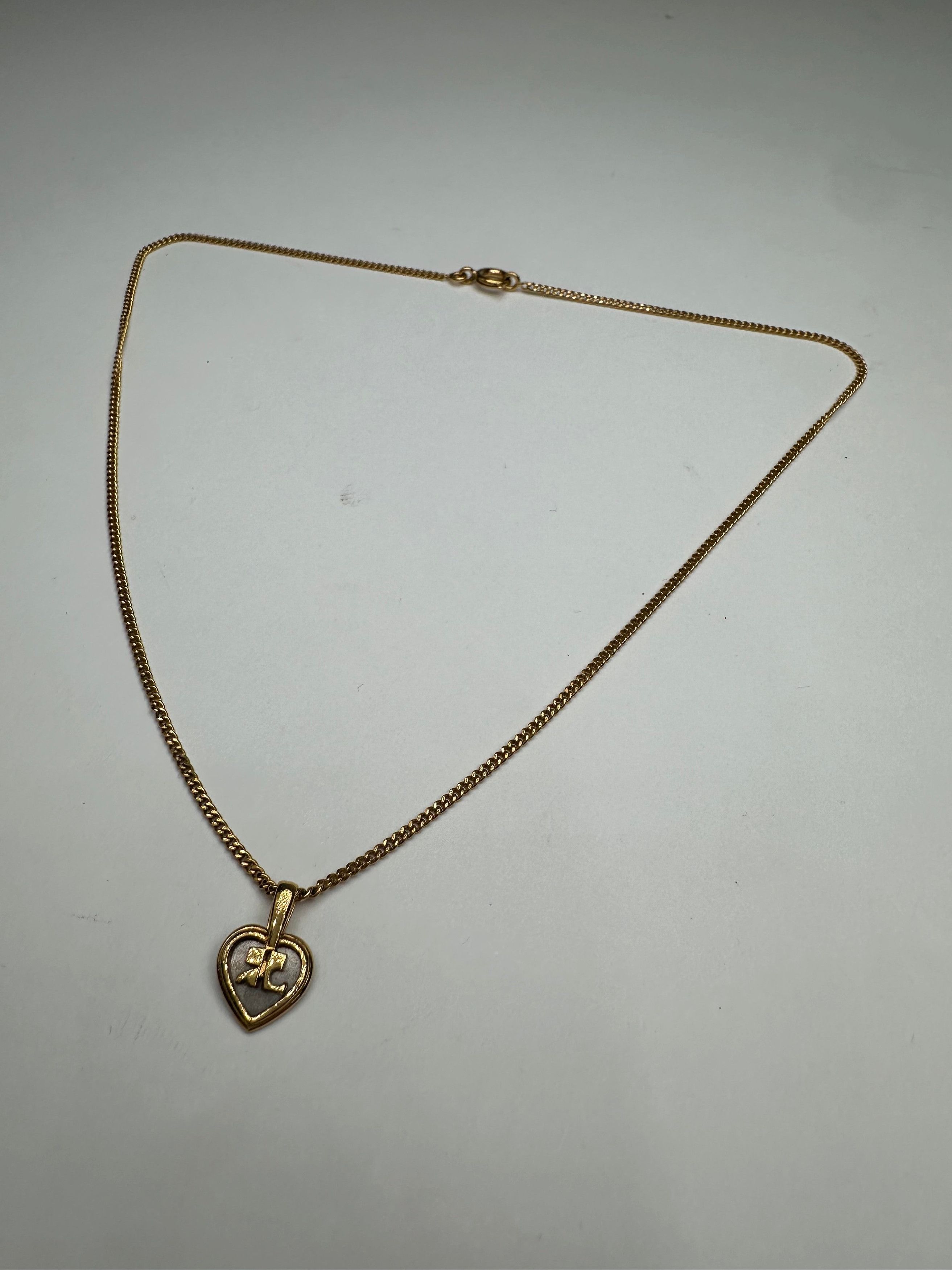 Courreges Vintage Gold Plated Collier Gold White Size ONE SIZE - 4 Thumbnail