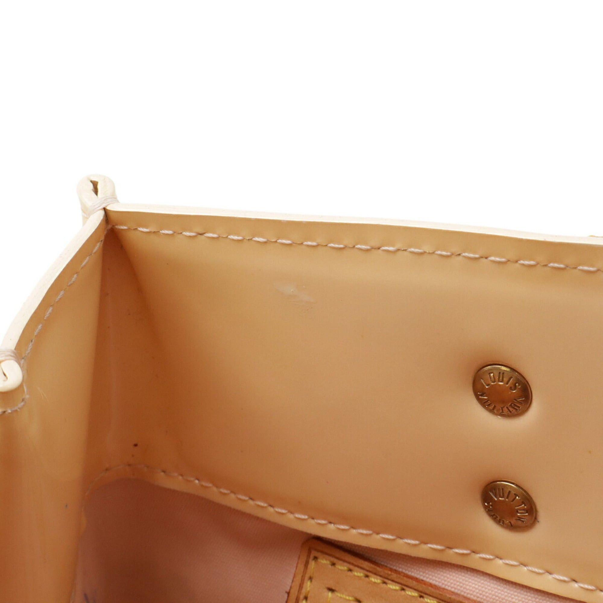 Louis Vuitton Louis Vuitton Monogram Vernis Lead PM Handbag Tote Bag Mini Leather Enamel Marshmallow Pink M91306 Size ONE SIZE - 9 Thumbnail
