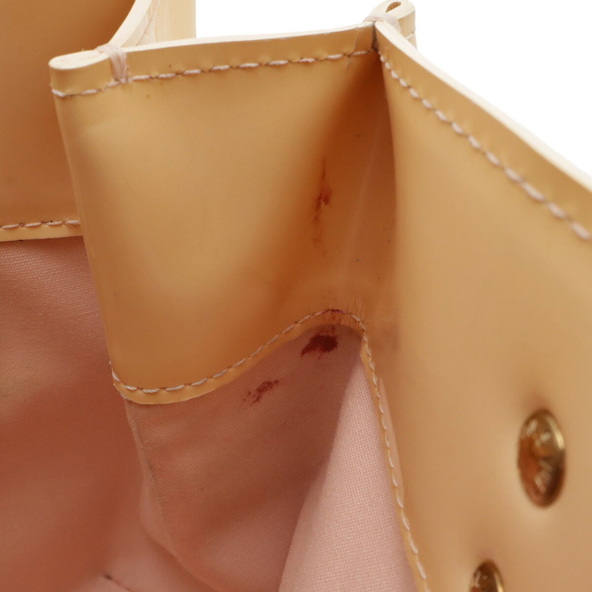 Louis Vuitton Louis Vuitton Monogram Vernis Lead PM Handbag Tote Bag Mini Leather Enamel Marshmallow Pink M91306 Size ONE SIZE - 8 Thumbnail