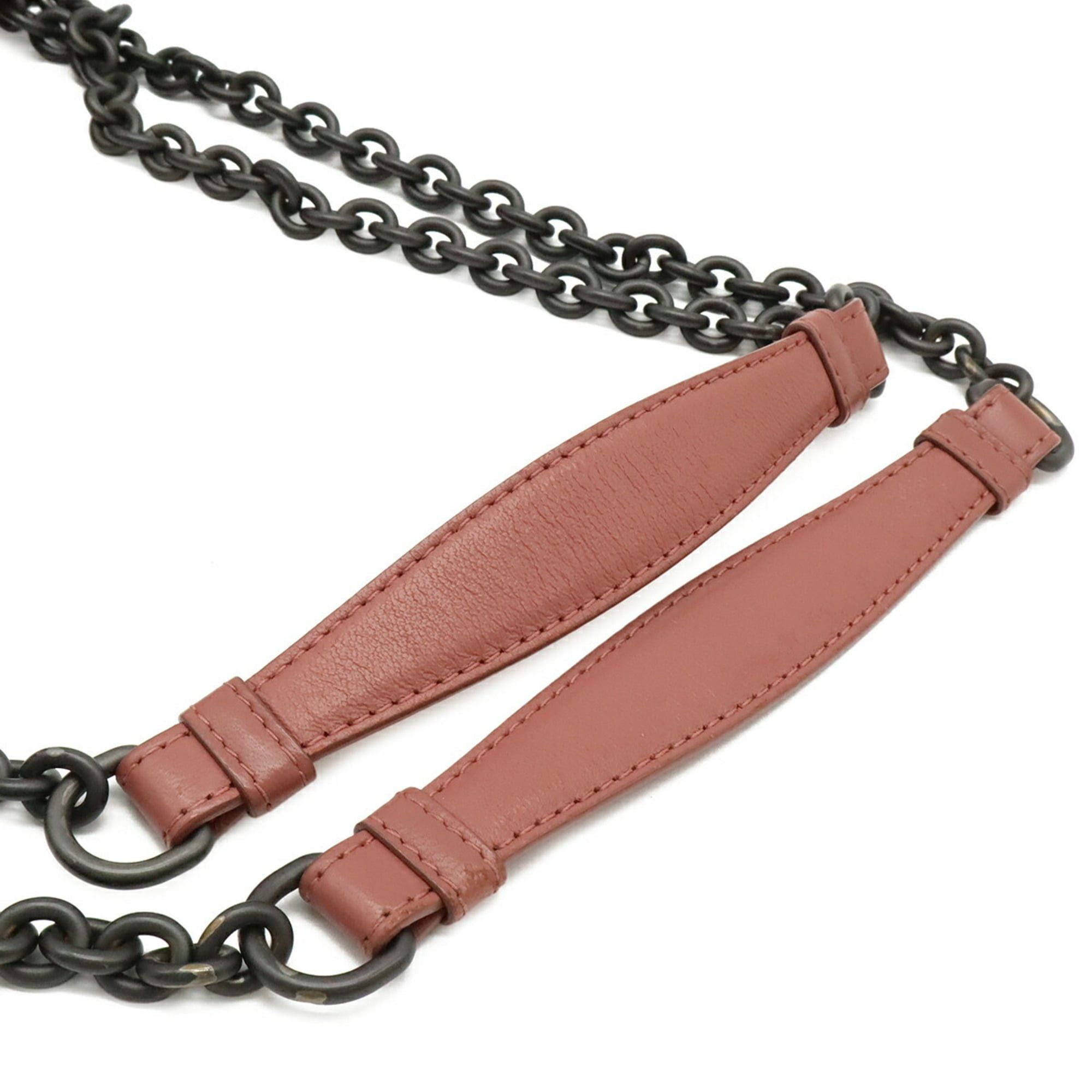 Bottega Veneta BOTTEGA VENETA Olympia Intrecciato Small Shoulder Bag, Chain Strap, Leather, Pink, 386498 Size ONE SIZE - 6 Thumbnail