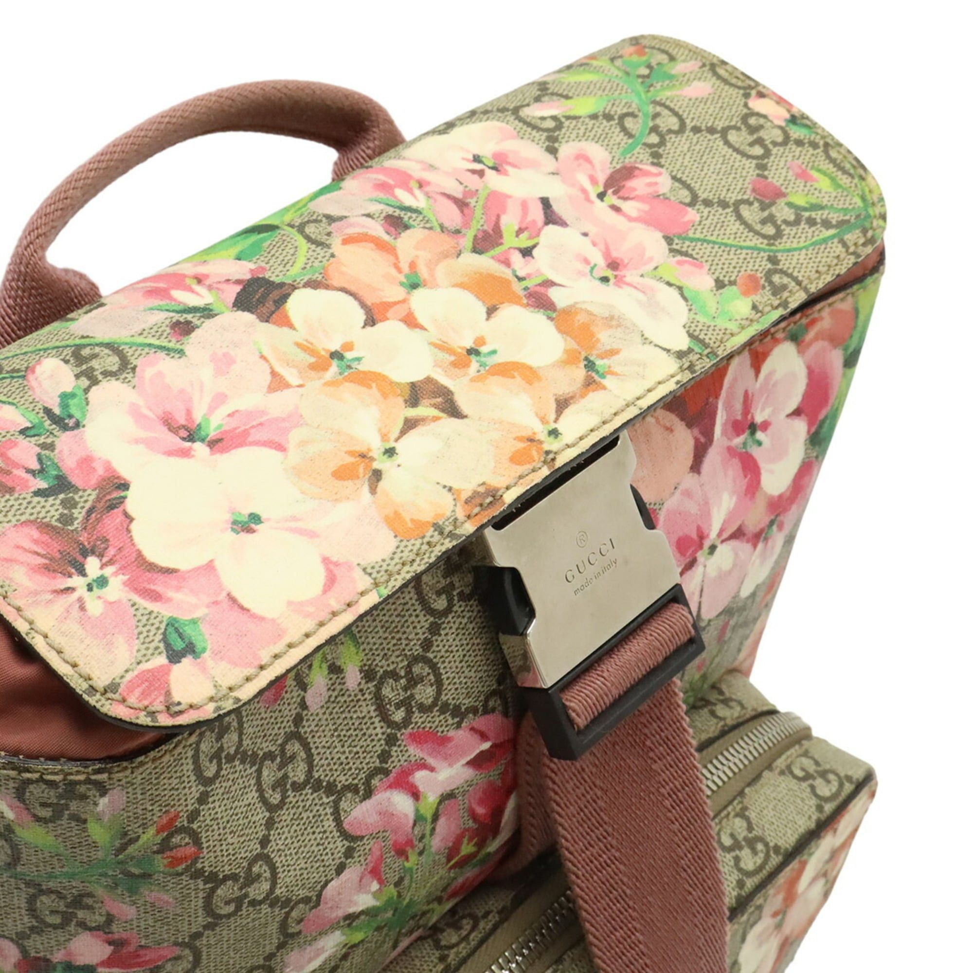 Gucci GUCCI GG Blooms Supreme Backpack Rucksack Daypack Flower Beige Pink Multicolor 410544 Size ONE SIZE - 8 Thumbnail