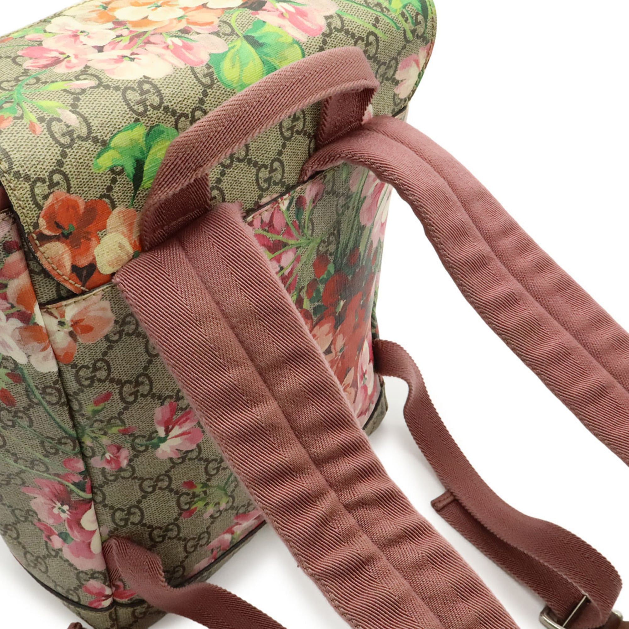 Gucci GUCCI GG Blooms Supreme Backpack Rucksack Daypack Flower Beige Pink Multicolor 410544 Size ONE SIZE - 5 Thumbnail