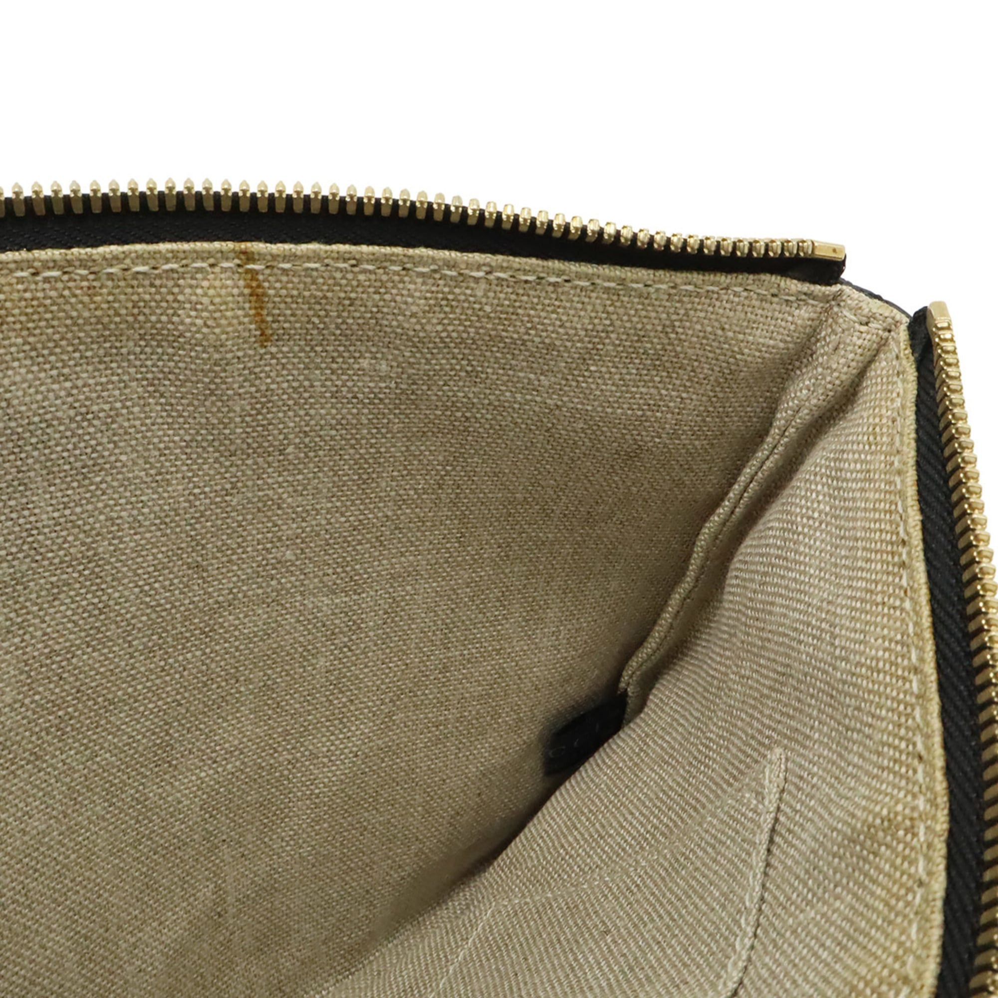 Gucci GUCCI Bamboo Tassel Clutch Bag, Second Handbag, Pouch, Leather, Black, 449652 Size ONE SIZE - 8 Thumbnail