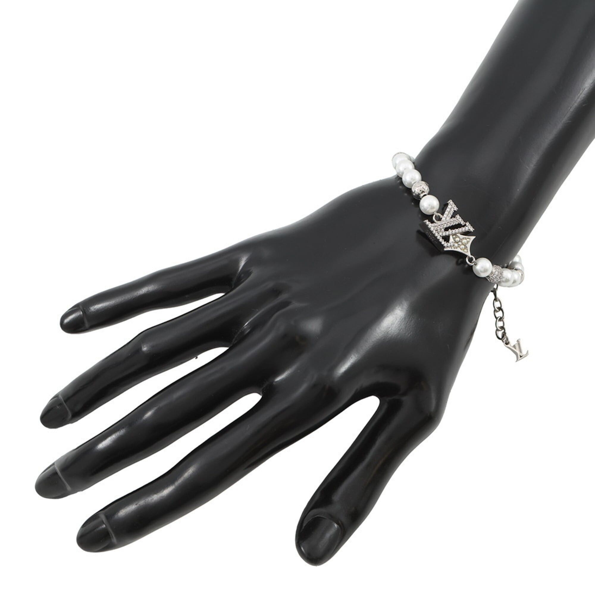 Louis Vuitton Bracelet LV Dandy Rhinestone Faux Pearl M03057 LOUIS