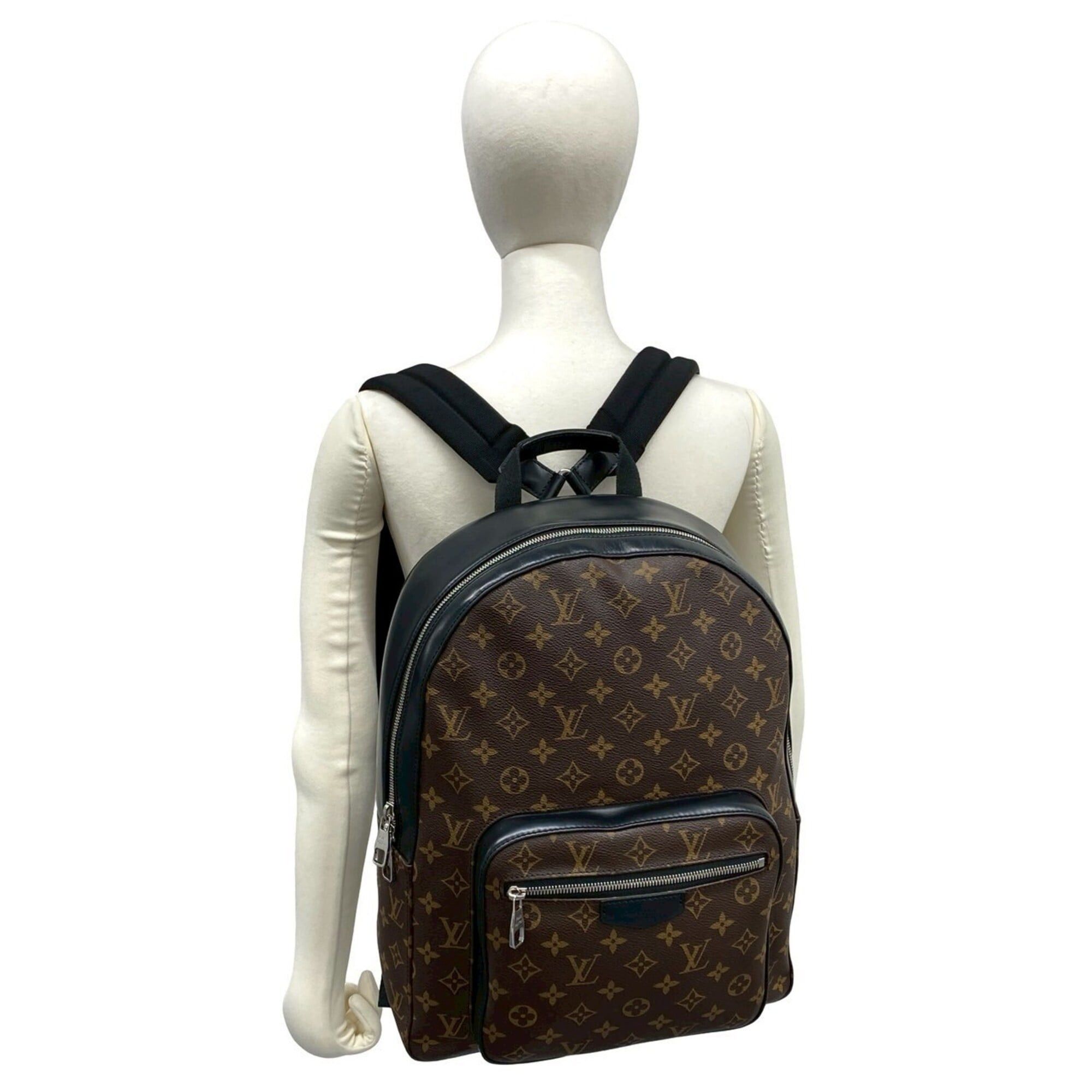 Louis Vuitton LOUIS VUITTON Josh Monogram Macassar Leather Backpack, Brown, 31373 Size ONE SIZE - 2 Thumbnail