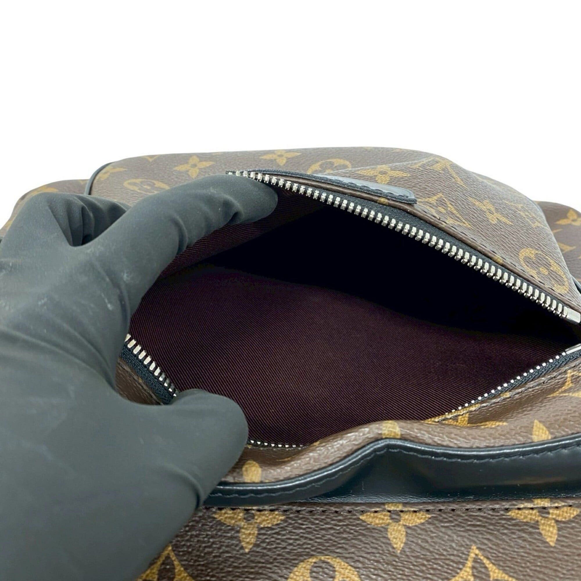 Louis Vuitton LOUIS VUITTON Josh Monogram Macassar Leather Backpack, Brown, 31373 Size ONE SIZE - 10 Thumbnail