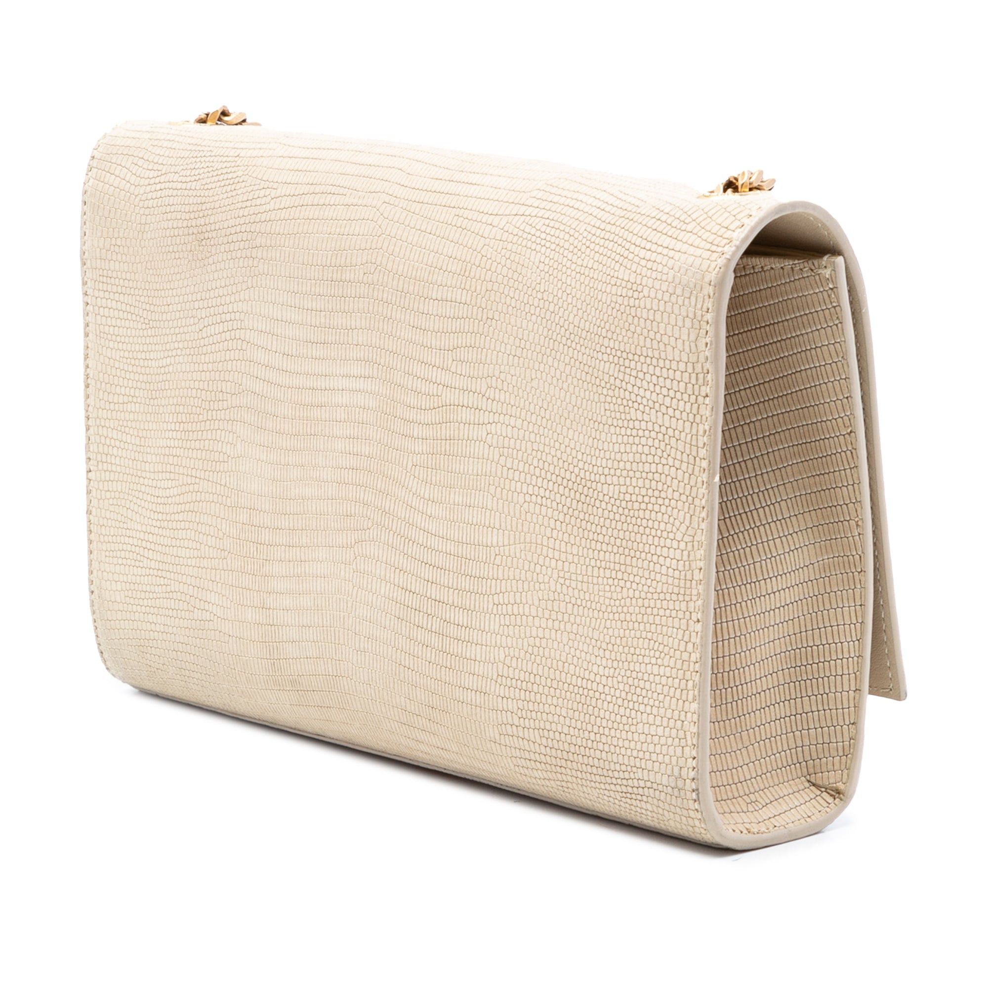 Saint Laurent Paris Medium Embossed Nubuck Monogram Kate Crossbody Size ONE SIZE - 2 Thumbnail