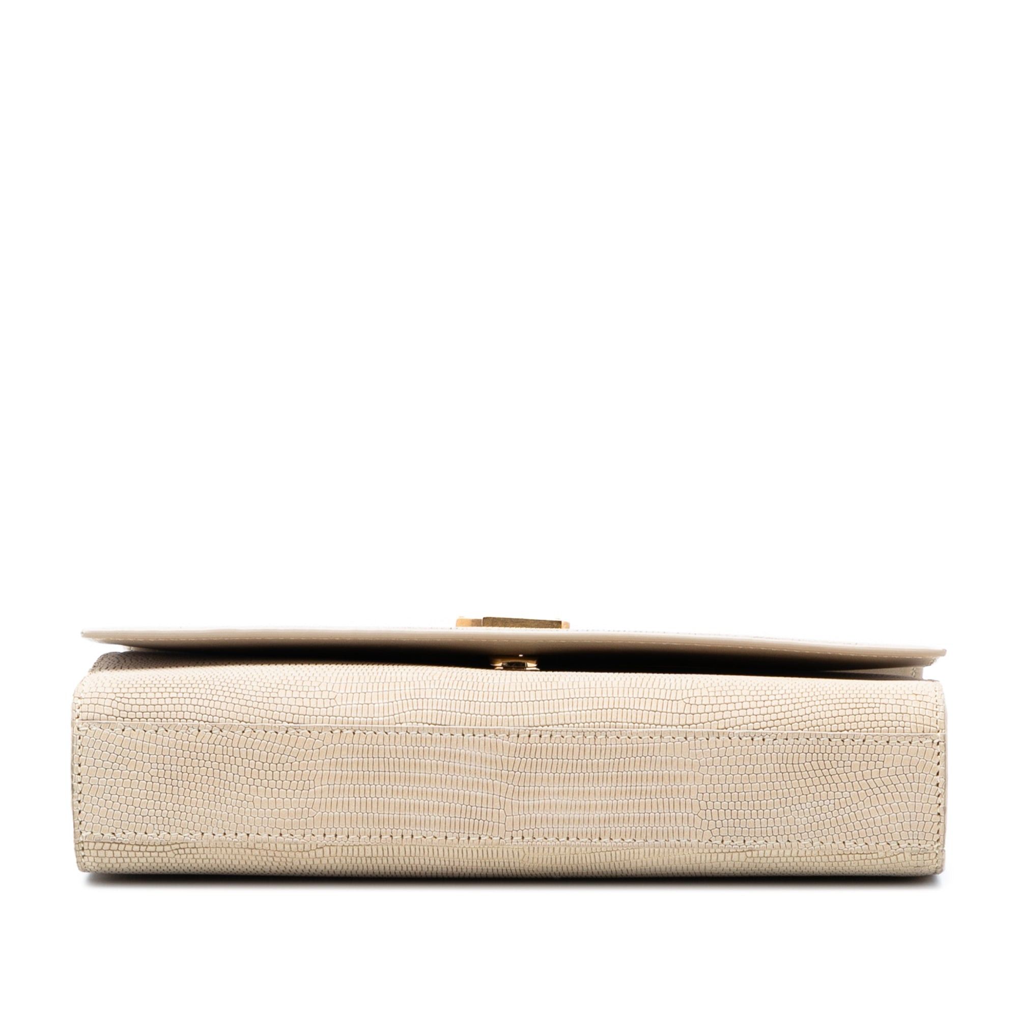 Saint Laurent Paris Medium Embossed Nubuck Monogram Kate Crossbody Size ONE SIZE - 3 Thumbnail