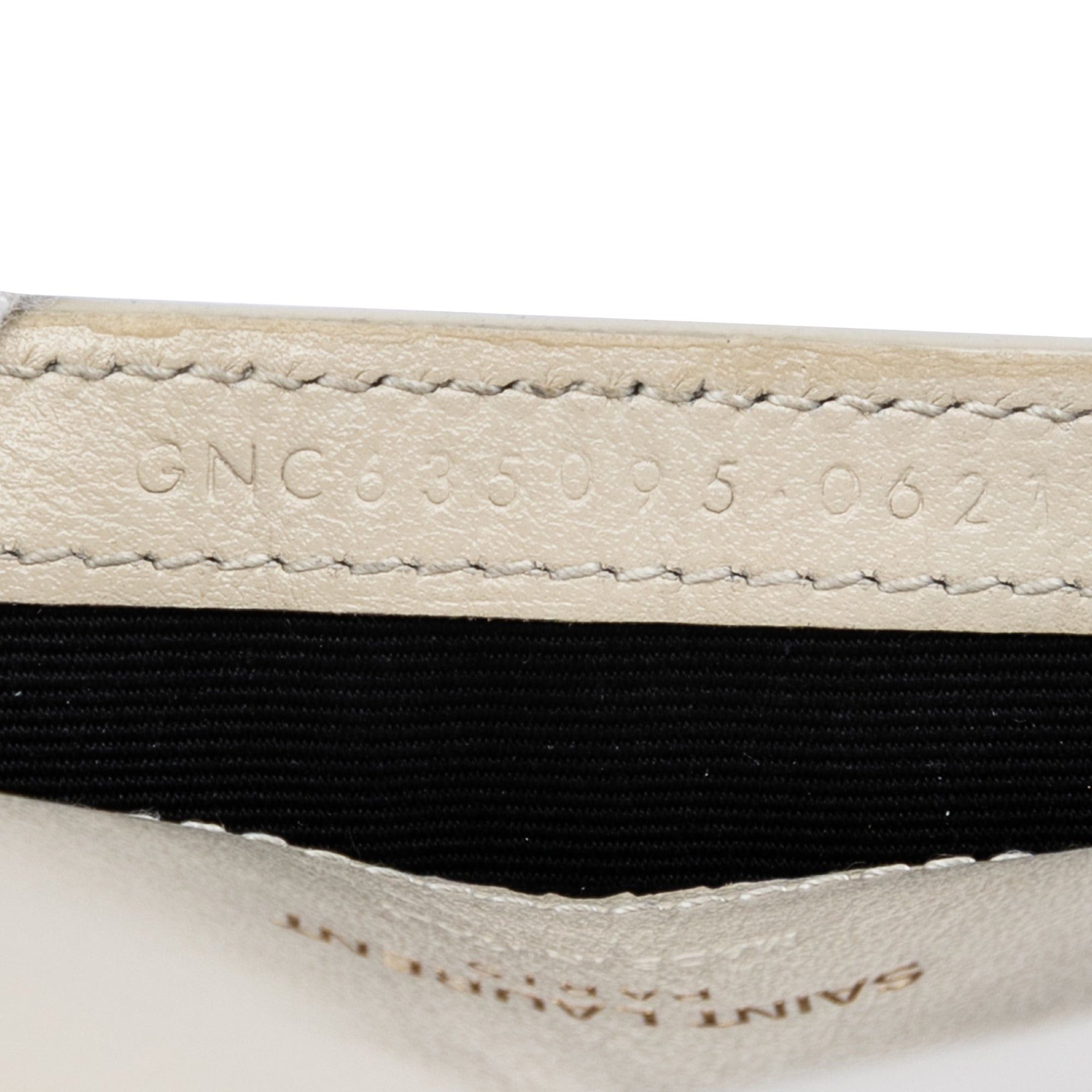 Saint Laurent Paris Croc Embossed Leather Monogram Cassandre Crossbody Size ONE SIZE - 6 Thumbnail