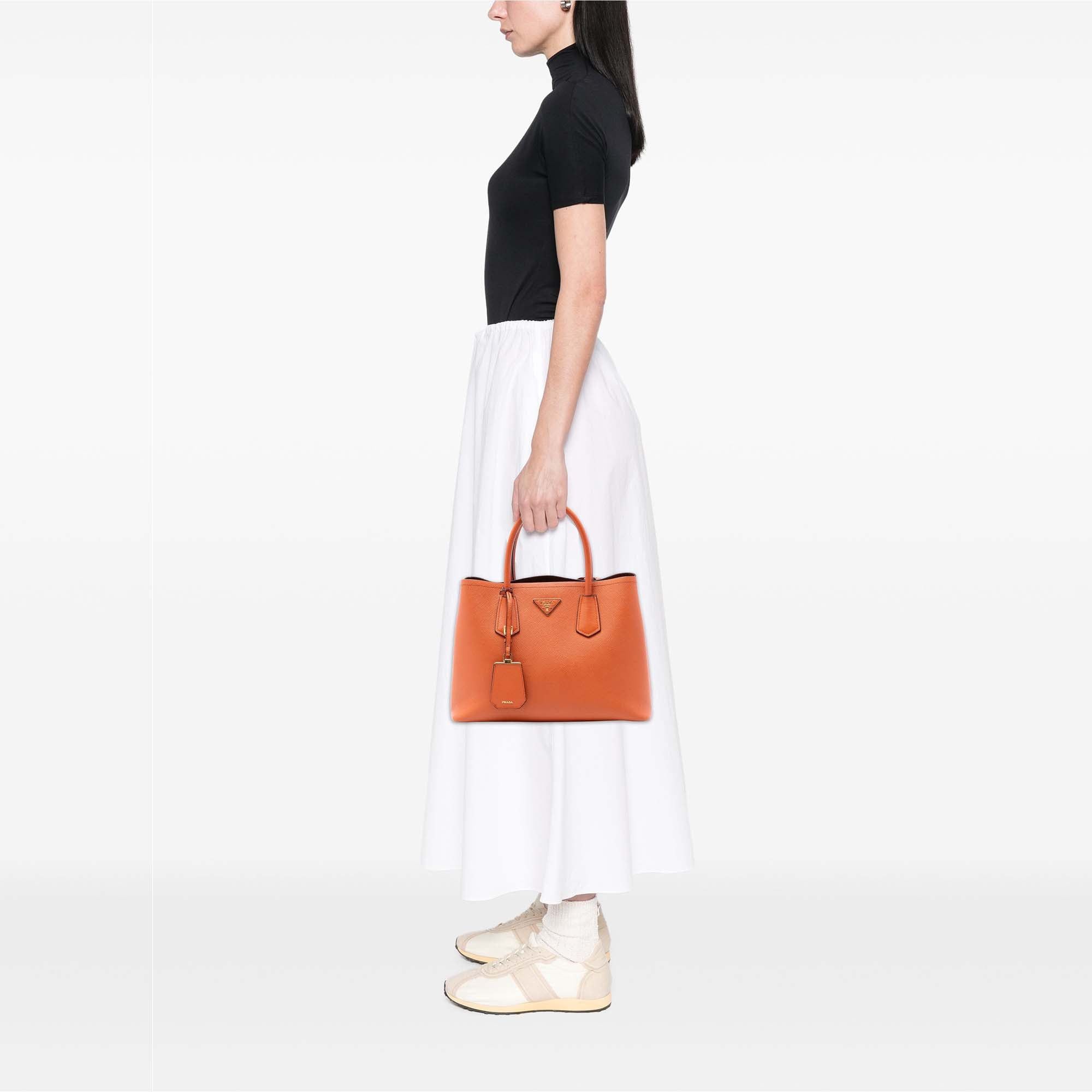 Prada Medium Saffiano Cuir Double Satchel Size ONE SIZE - 6 Thumbnail