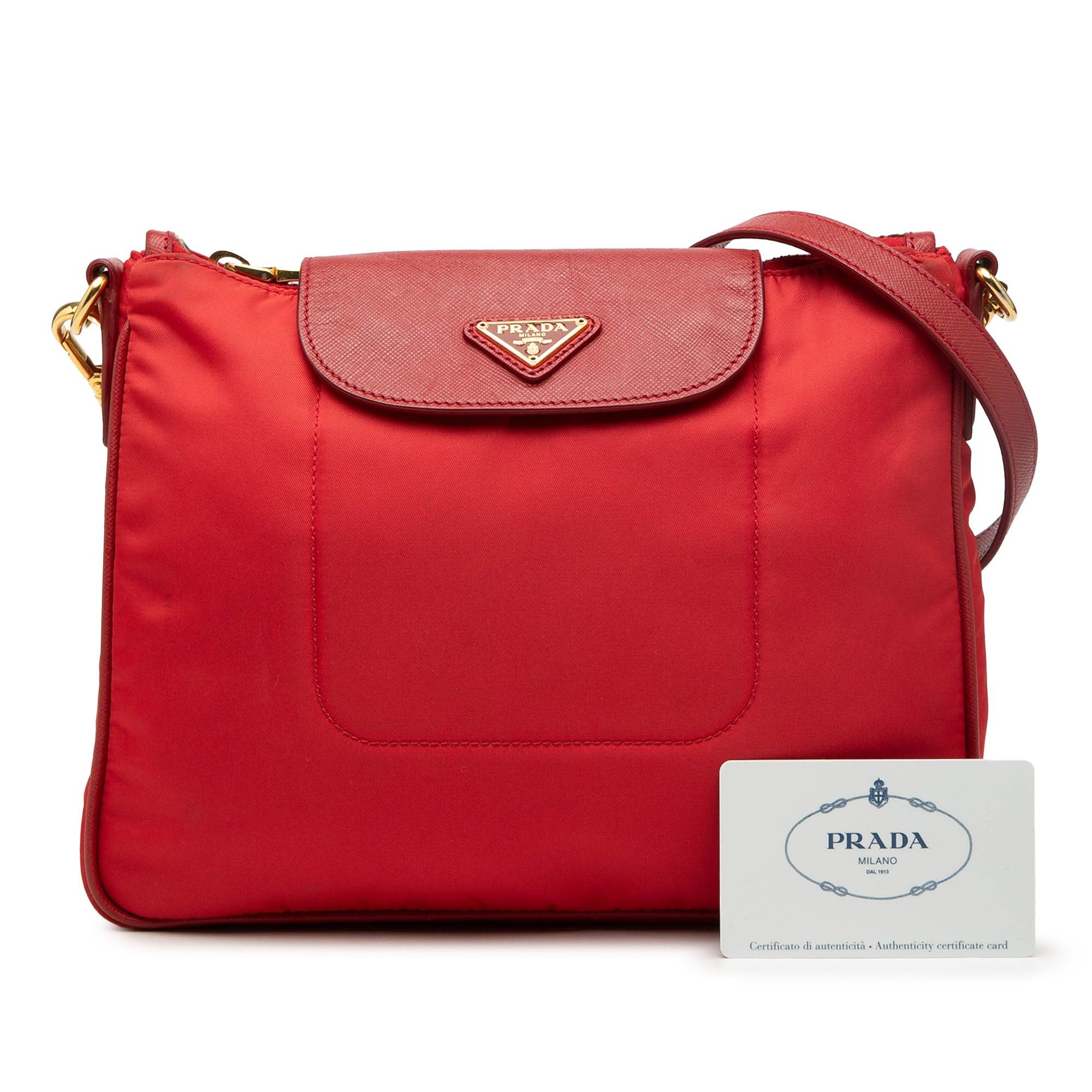Prada Saffiano Trimmed Tessuto Crossbody Size ONE SIZE - 7 Thumbnail