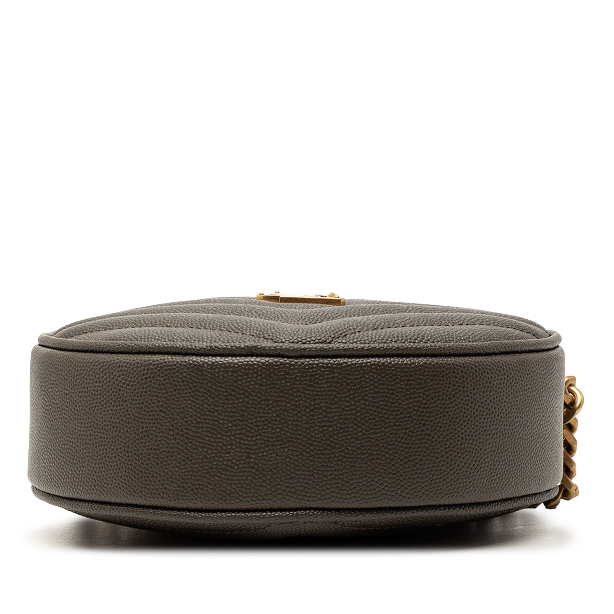 Saint Laurent Paris Grain De Poudre Chevron Round Vinyle Camera Bag Size ONE SIZE - 3 Thumbnail