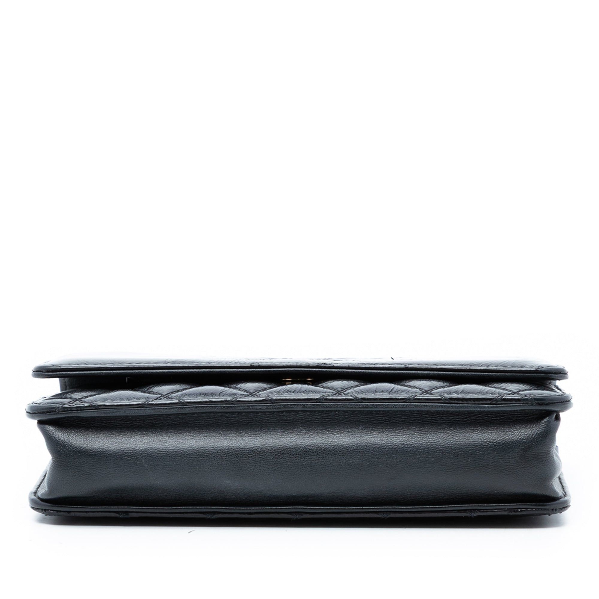 Chanel CC Quilted Shiny Aged Calfskin Wallet On Chain Size ONE SIZE - 3 Thumbnail