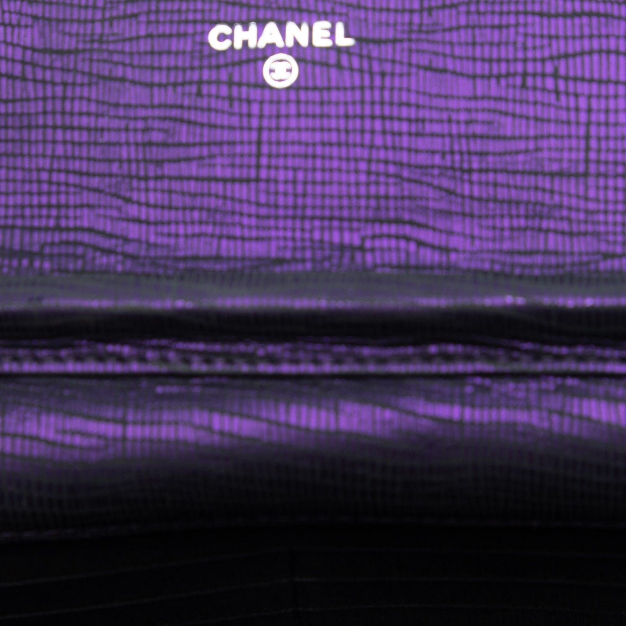 Chanel CC Metallic Crackling Lizard Printed Leather Wallet on Chain Size ONE SIZE - 4 Thumbnail