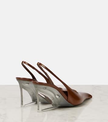 Saint Laurent Paris Saint Laurent Miller Wedges Heels Pumps in brown Size US 6 / IT 36 - 2 Thumbnail