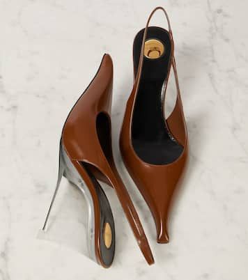 Saint Laurent Paris Saint Laurent Miller Wedges Heels Pumps in brown Size US 10 / IT 40 - 3 Thumbnail