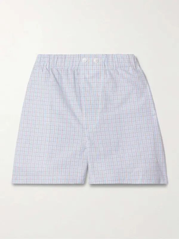 Bottega Veneta cotton linen check shorts Size 24" / US 00 / IT 34 - 5 Thumbnail