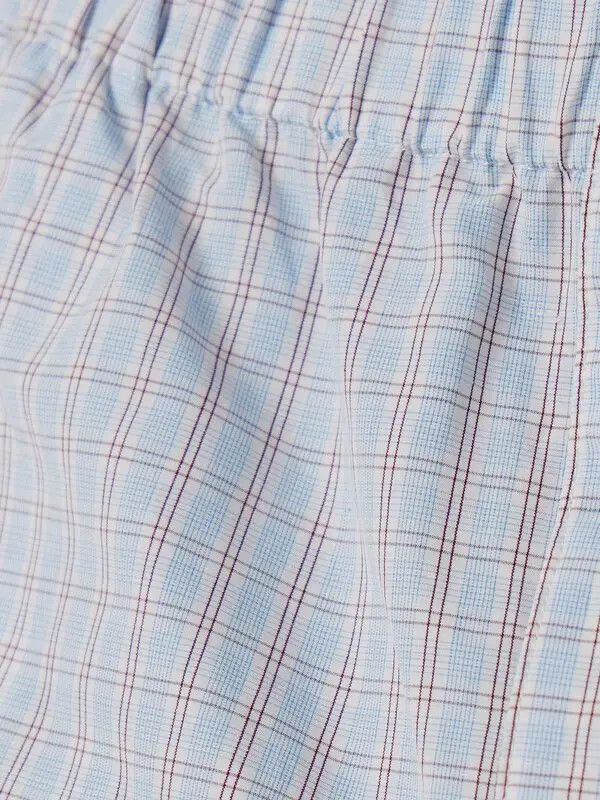 Bottega Veneta cotton linen check shorts Size 24" / US 00 / IT 34 - 4 Thumbnail