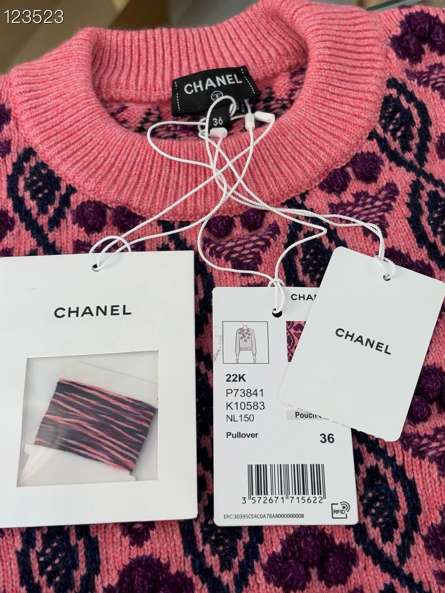 Chanel Chanel 22K Camellia Pink Knit Sweater Size XS / US 0-2 / IT 36-38 - 4 Thumbnail