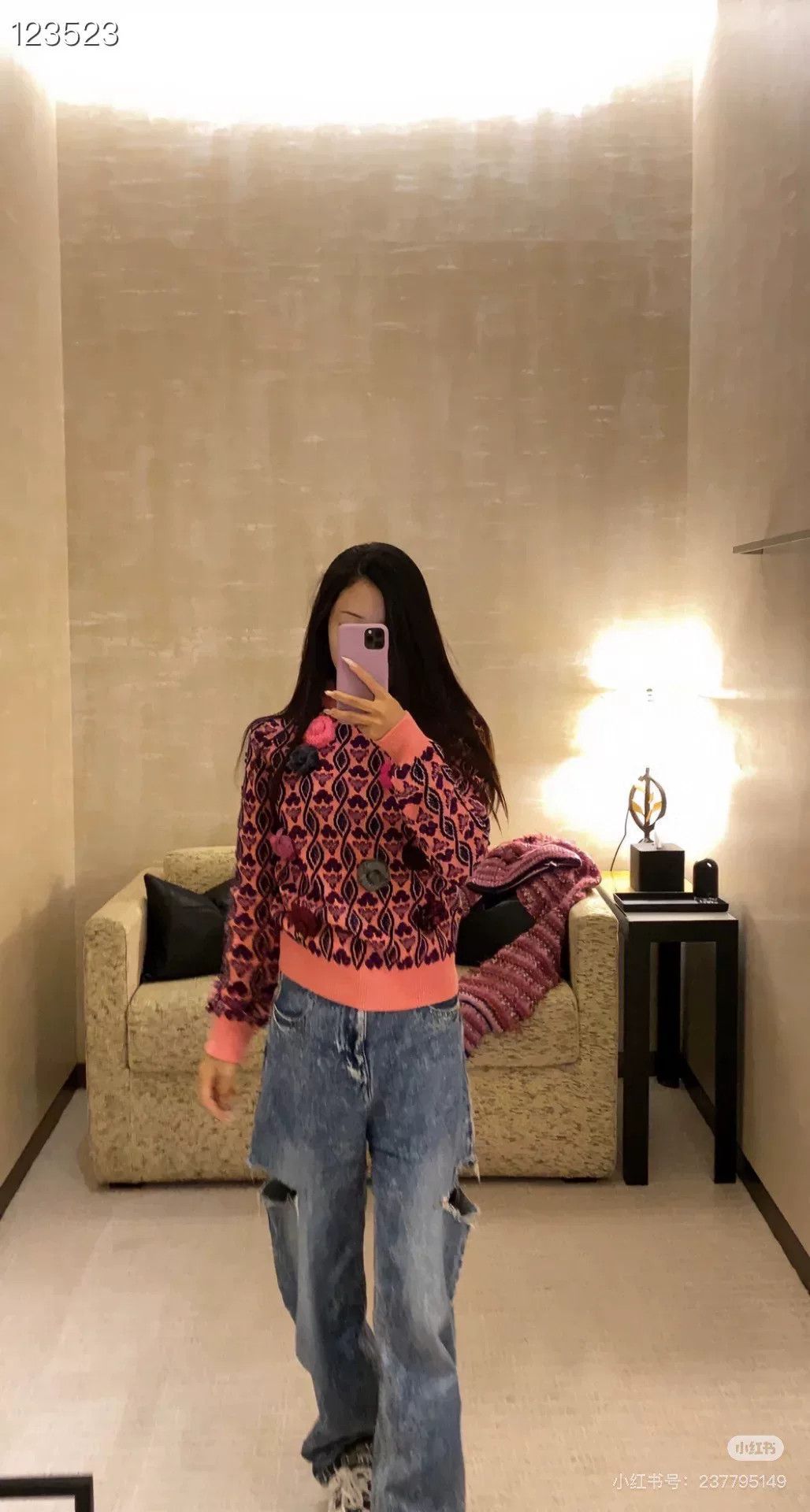 Chanel Chanel 22K Camellia Pink Knit Sweater Size XS / US 0-2 / IT 36-38 - 7 Thumbnail