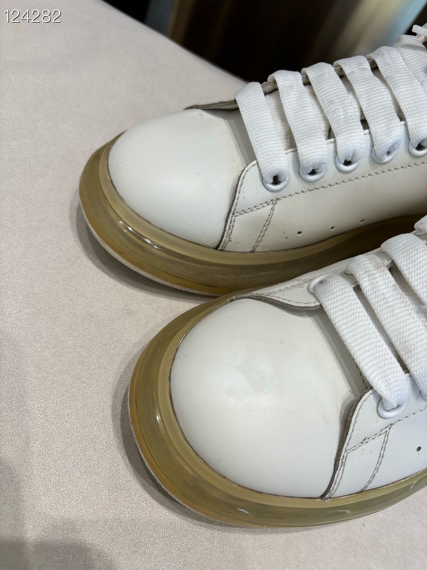 Alexander McQueen Alexander McQueen Iridescent White Sneakers Size US 8 / EU 41 - 3 Thumbnail