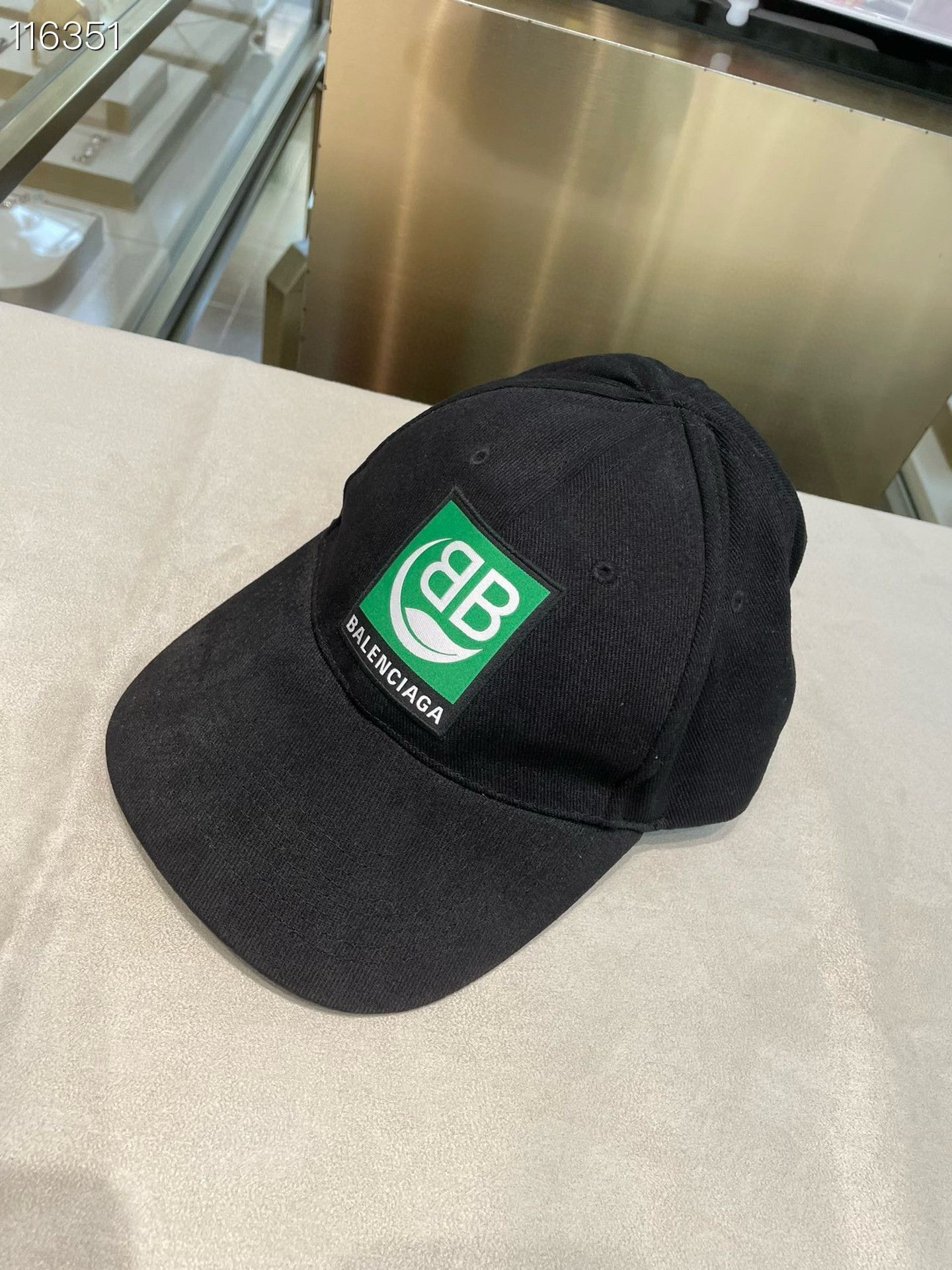 Balenciaga Balenciaga New Green Eco Logo Baseball Cap Size ONE SIZE - 2 Thumbnail