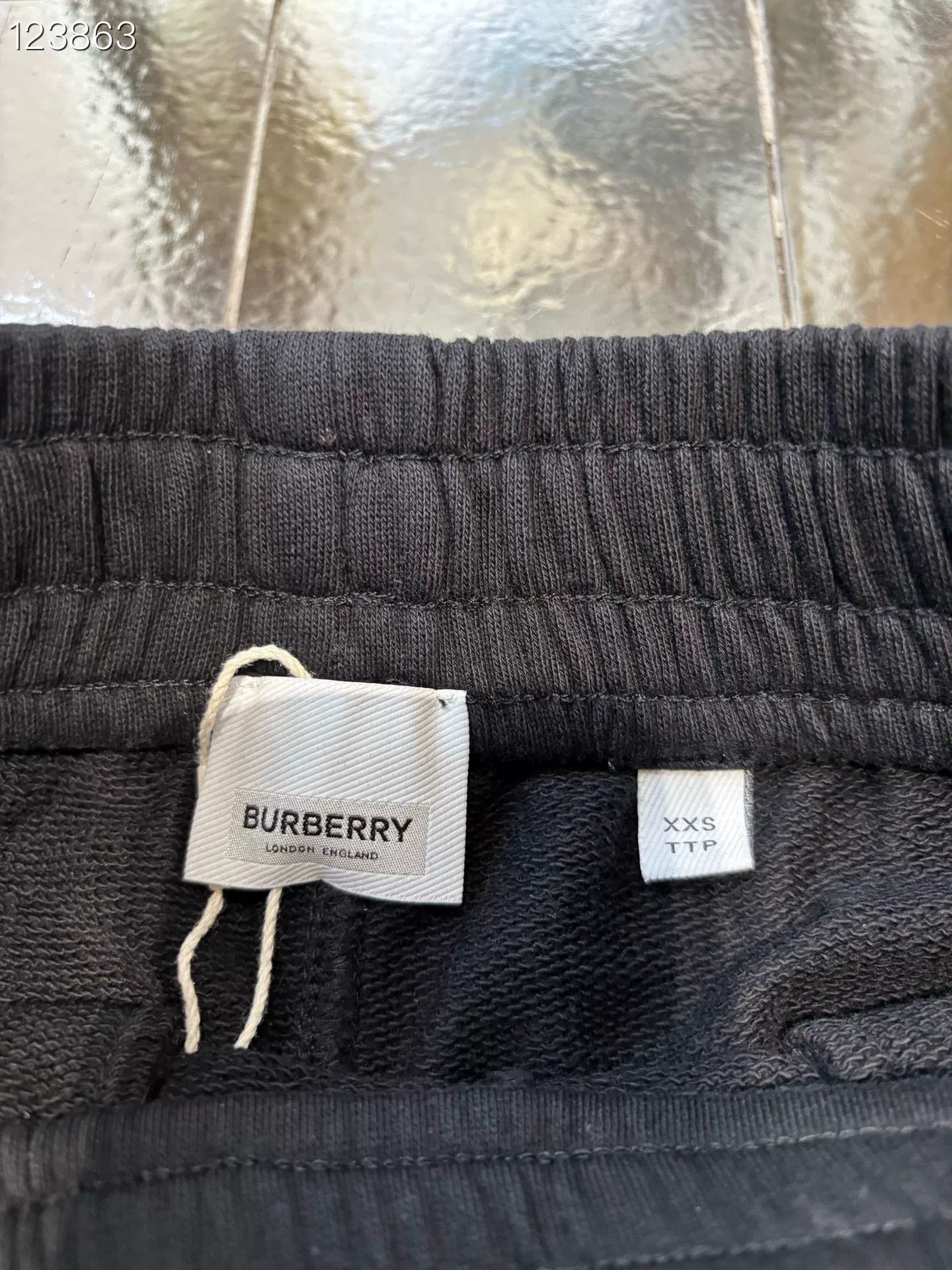 Burberry Burberry Classic Black TB Logo Trousers Size 22" - 6 Thumbnail