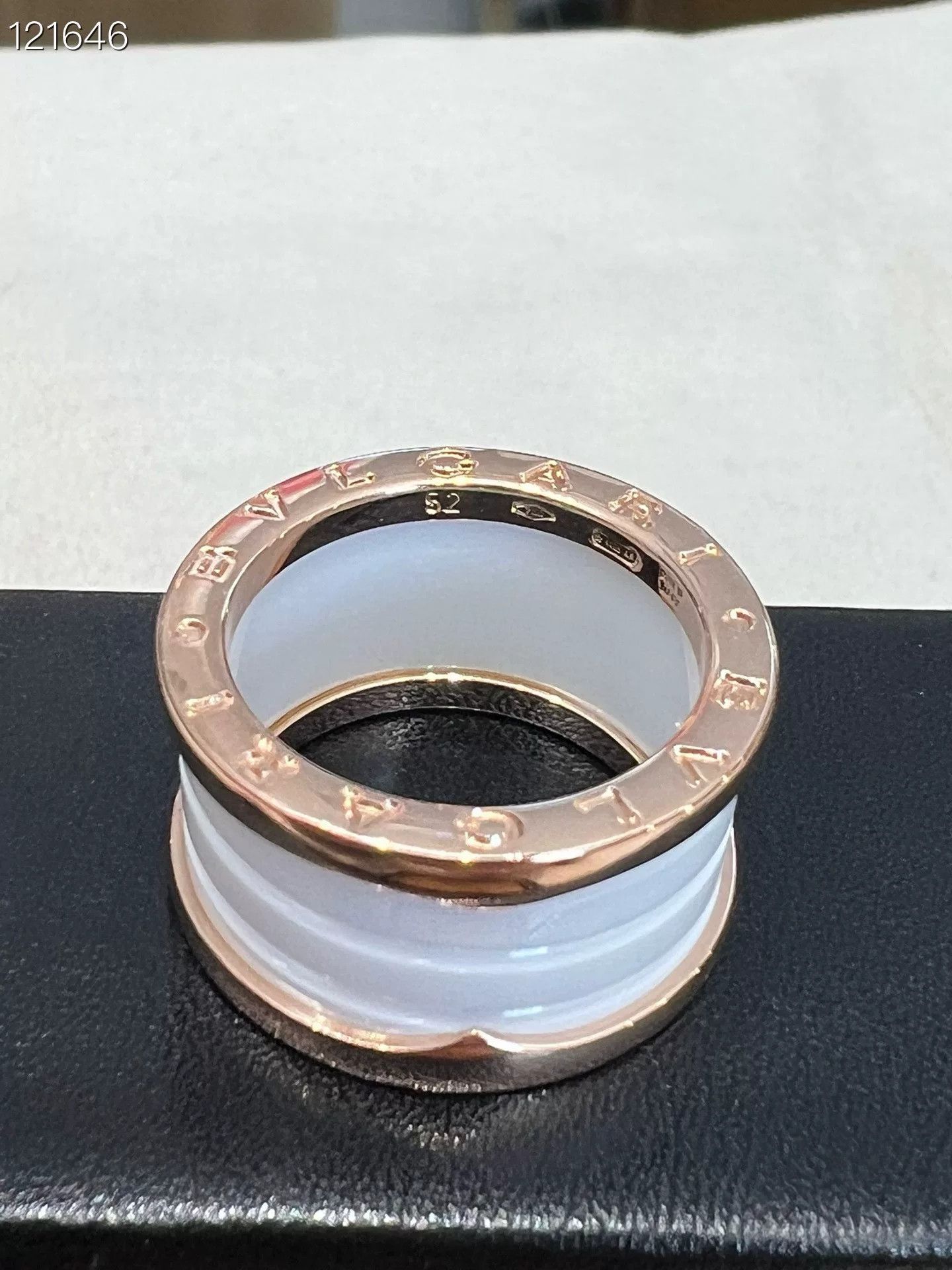 Bvlgari Bvlgari 100652C01 White Ceramic Ring Size ONE SIZE - 7 Thumbnail