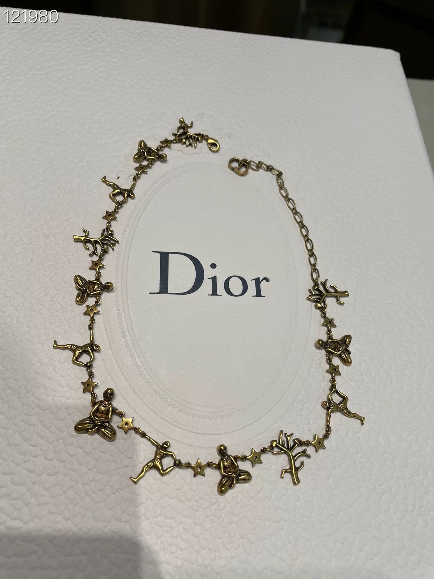 Dior DIOR Vintage Brass Choker Necklace Size ONE SIZE - 2 Thumbnail