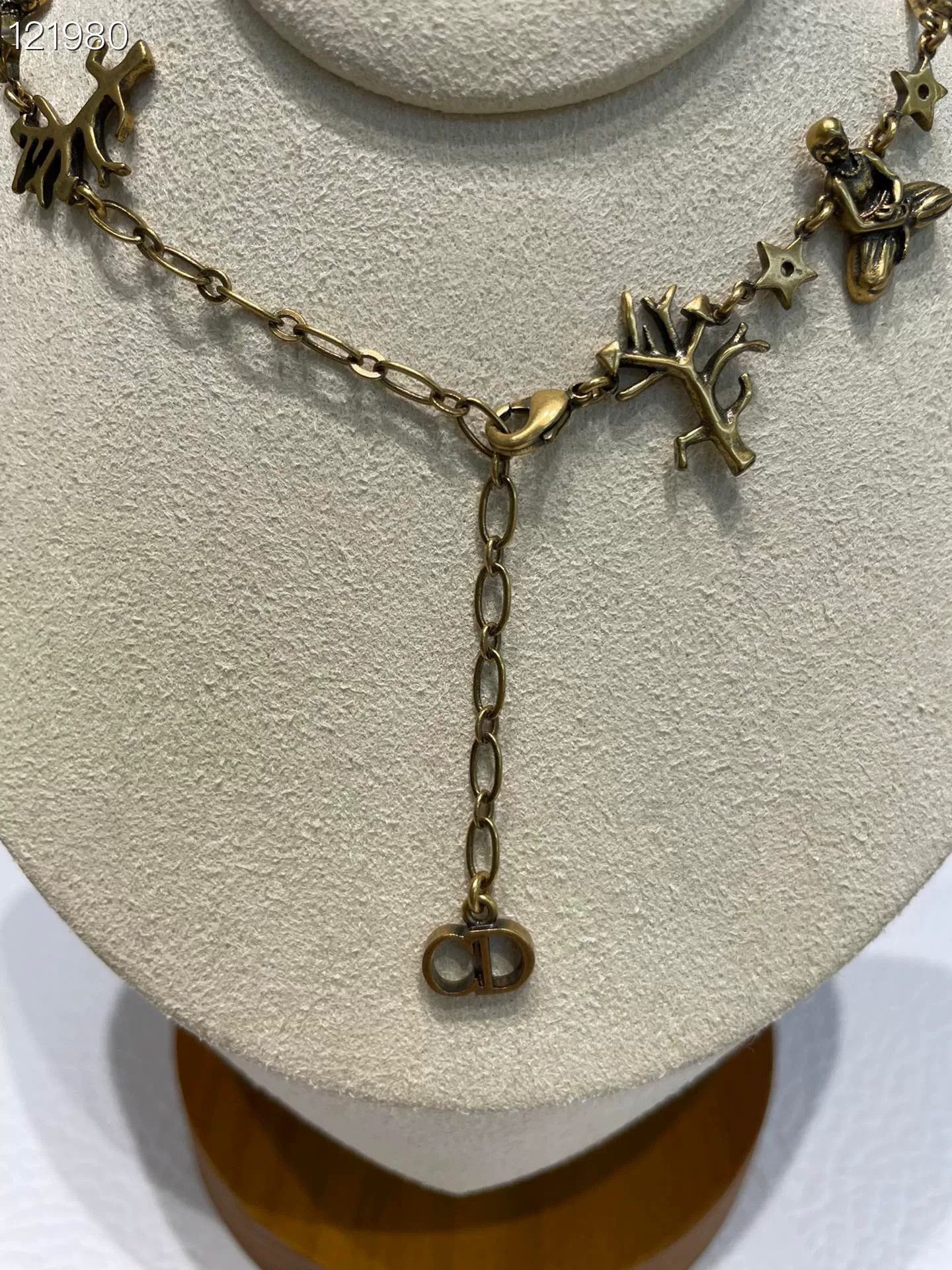 Dior DIOR Vintage Brass Choker Necklace Size ONE SIZE - 4 Thumbnail