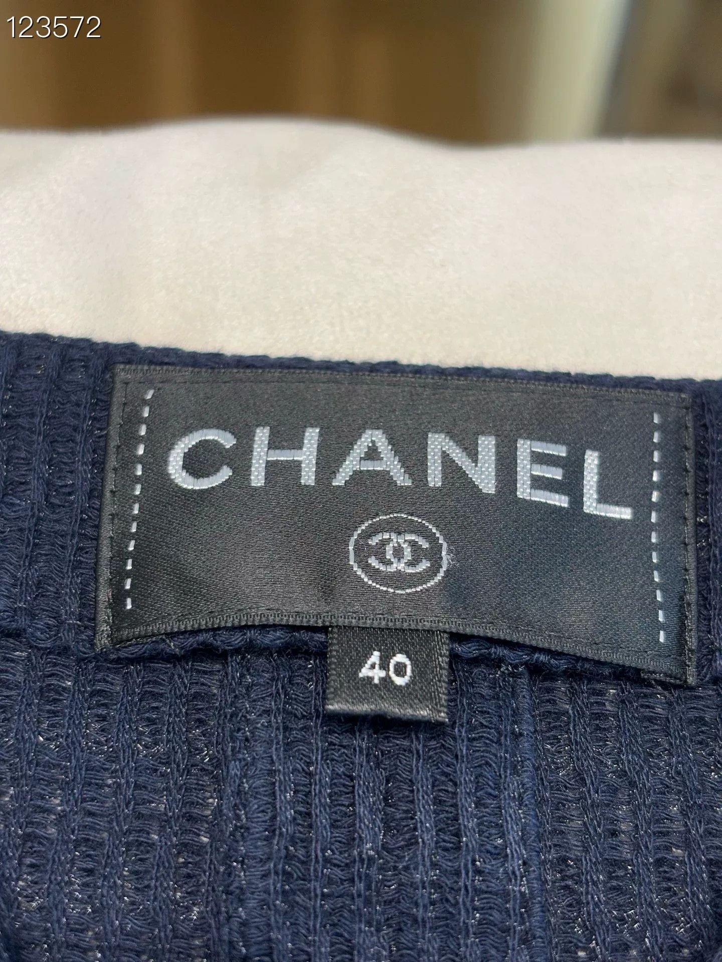 Chanel Chanel Dark Blue Dress Size 40 Size S / US 4 / IT 40 - 3 Thumbnail
