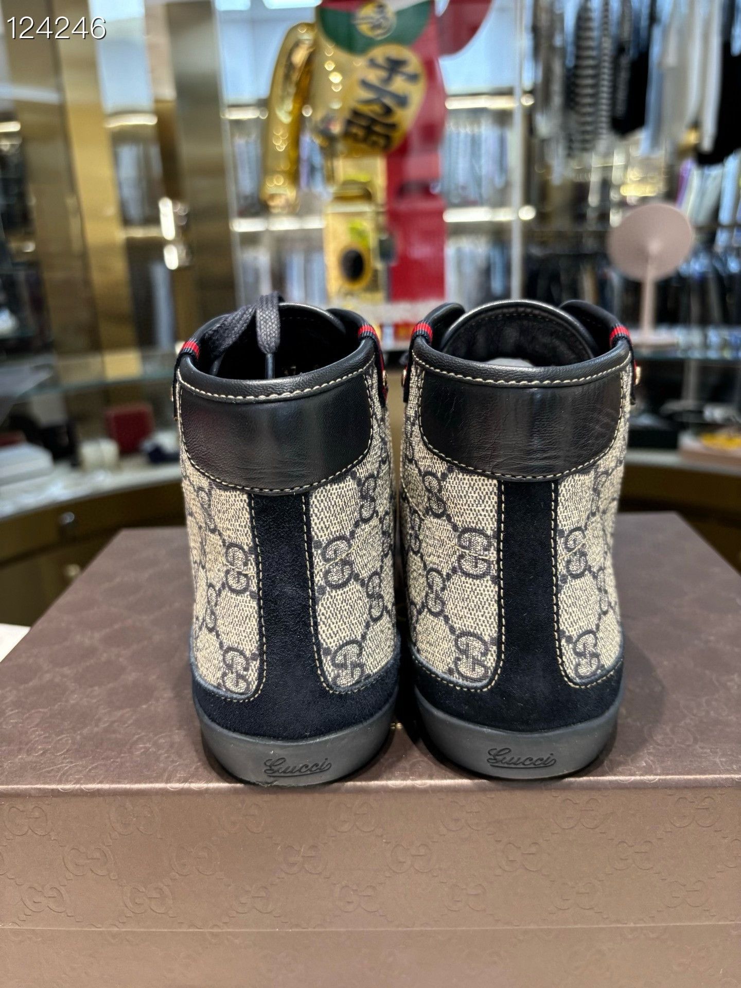 Gucci Gucci Monogram High-Top Sneakers Size US 6 / IT 36 - 4 Thumbnail