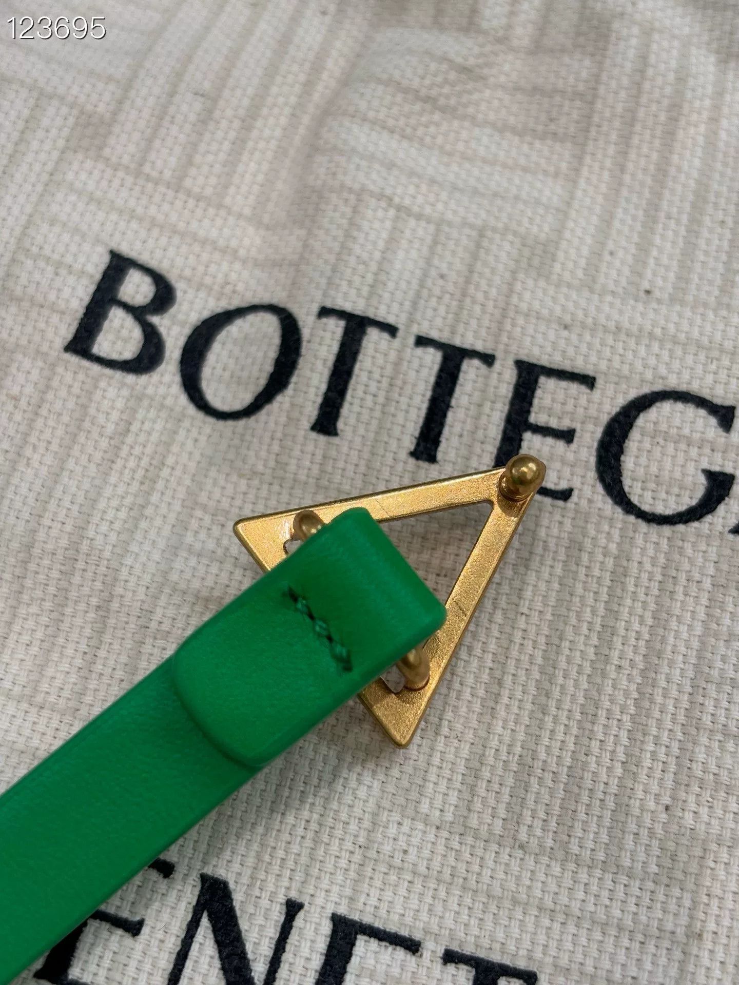 Bottega Veneta Bottega Veneta Green Triangle Buckle Belt Size ONE SIZE - 3 Thumbnail