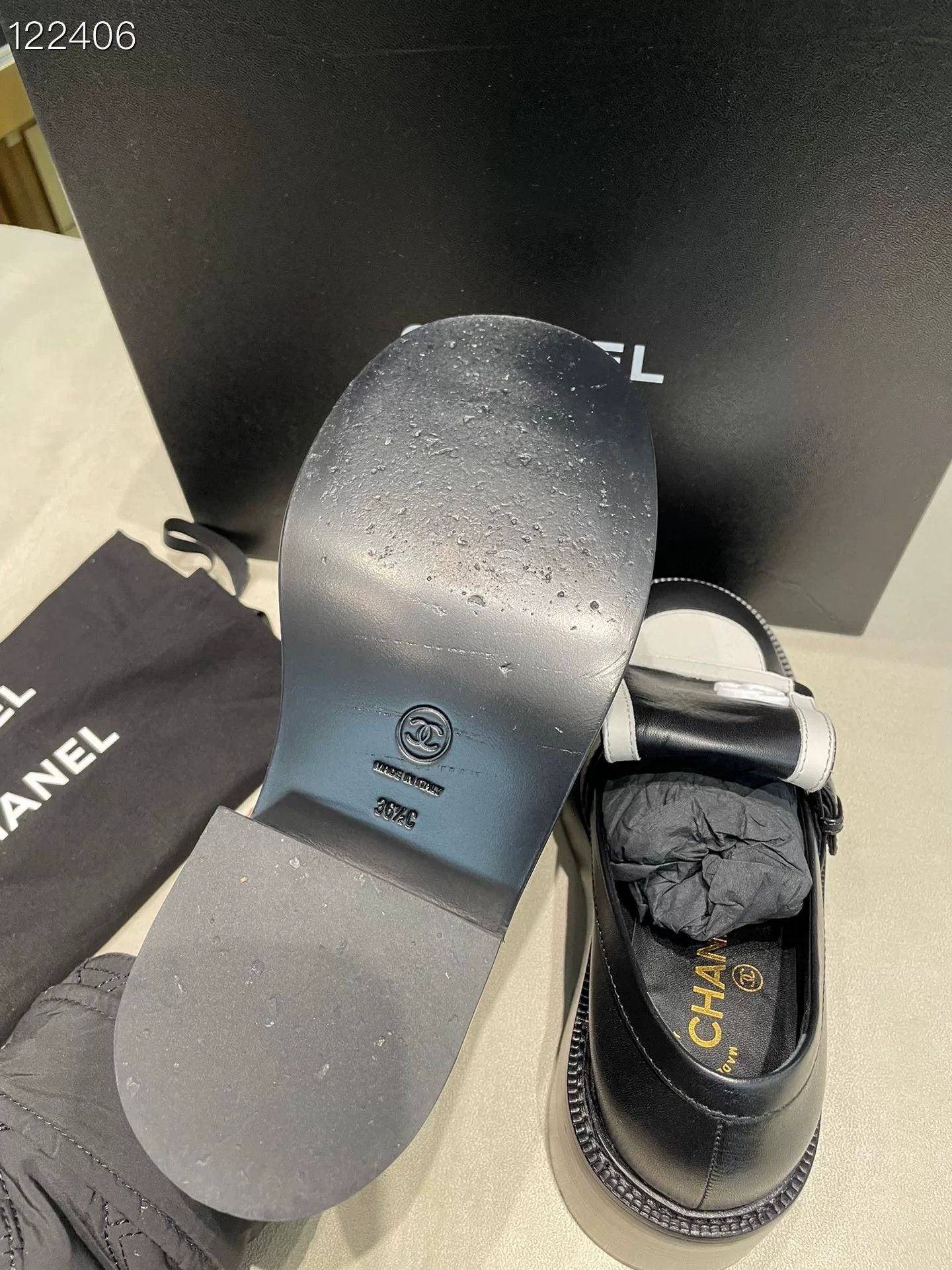 Chanel Chanel Panda Black White Loafers Size US 5.5 / IT 35.5 - 6 Thumbnail